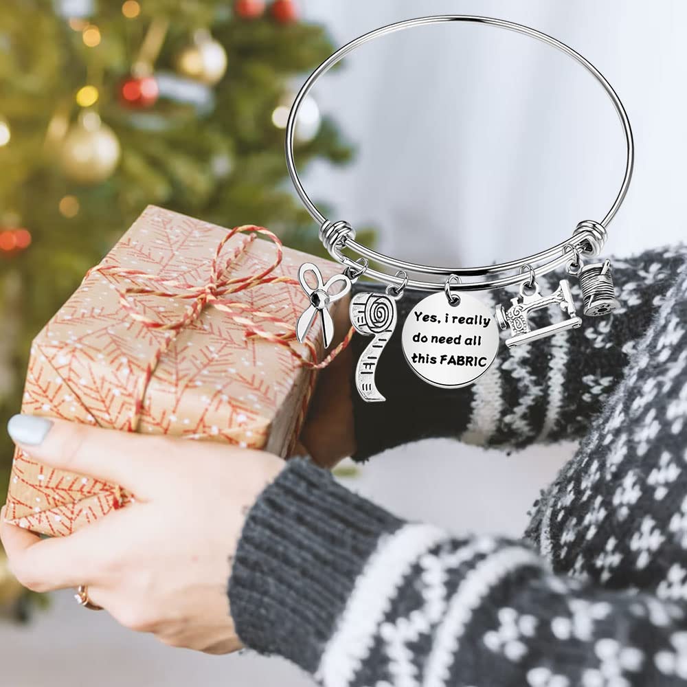 TIIMG Handmade Sewing Bracelet - Unique Quilting Gifts for Quilters & Seamstress - Perfect Sewing Machine Accessories Gift - Ideal for Crafters, DIY Enthusiasts & Sewing Lovers