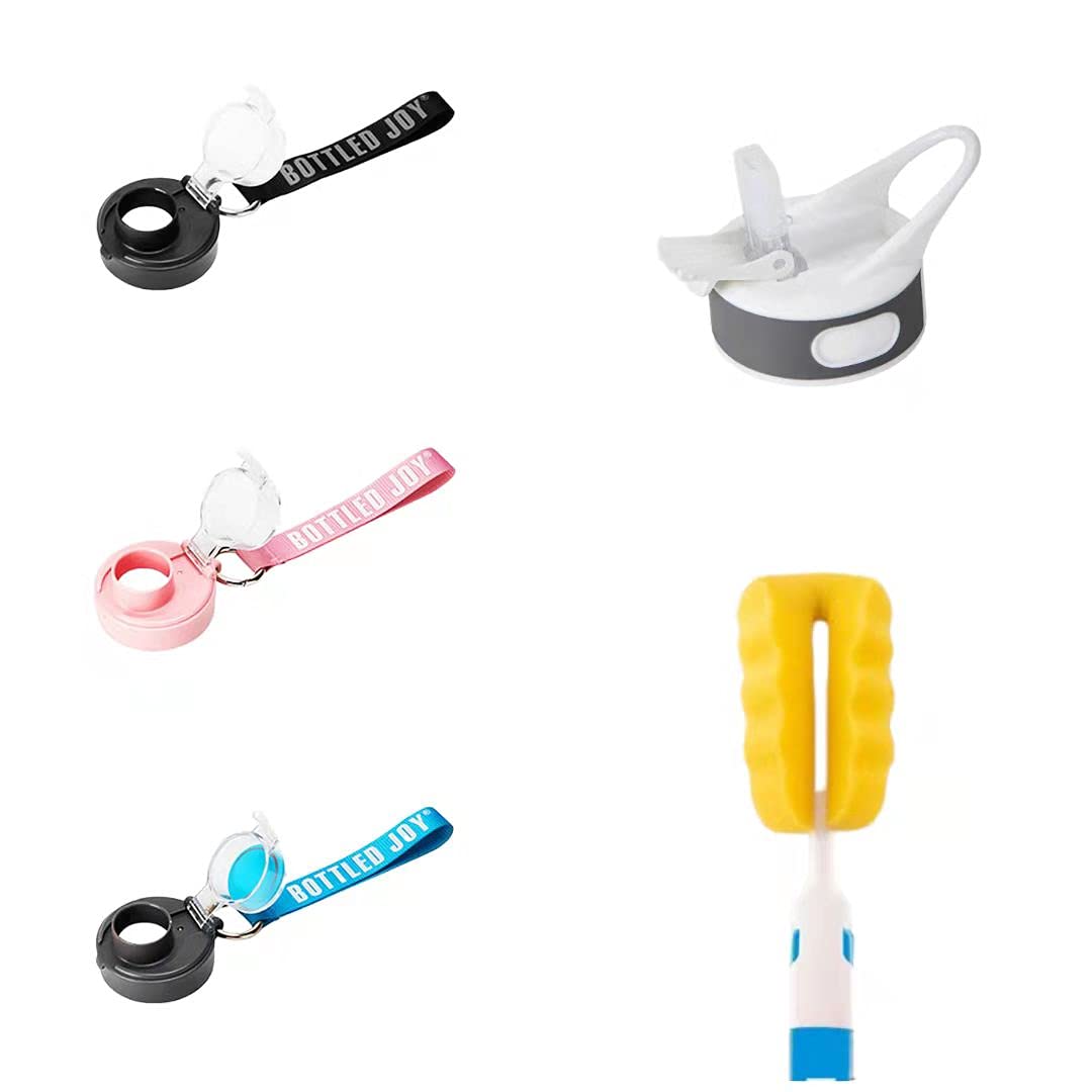 Bottled Joy Water Bottle Accessories - Direct Drinking Lip & Straw Cover - Perfect for Gym, Hiking, Travel & Everyday Hydration