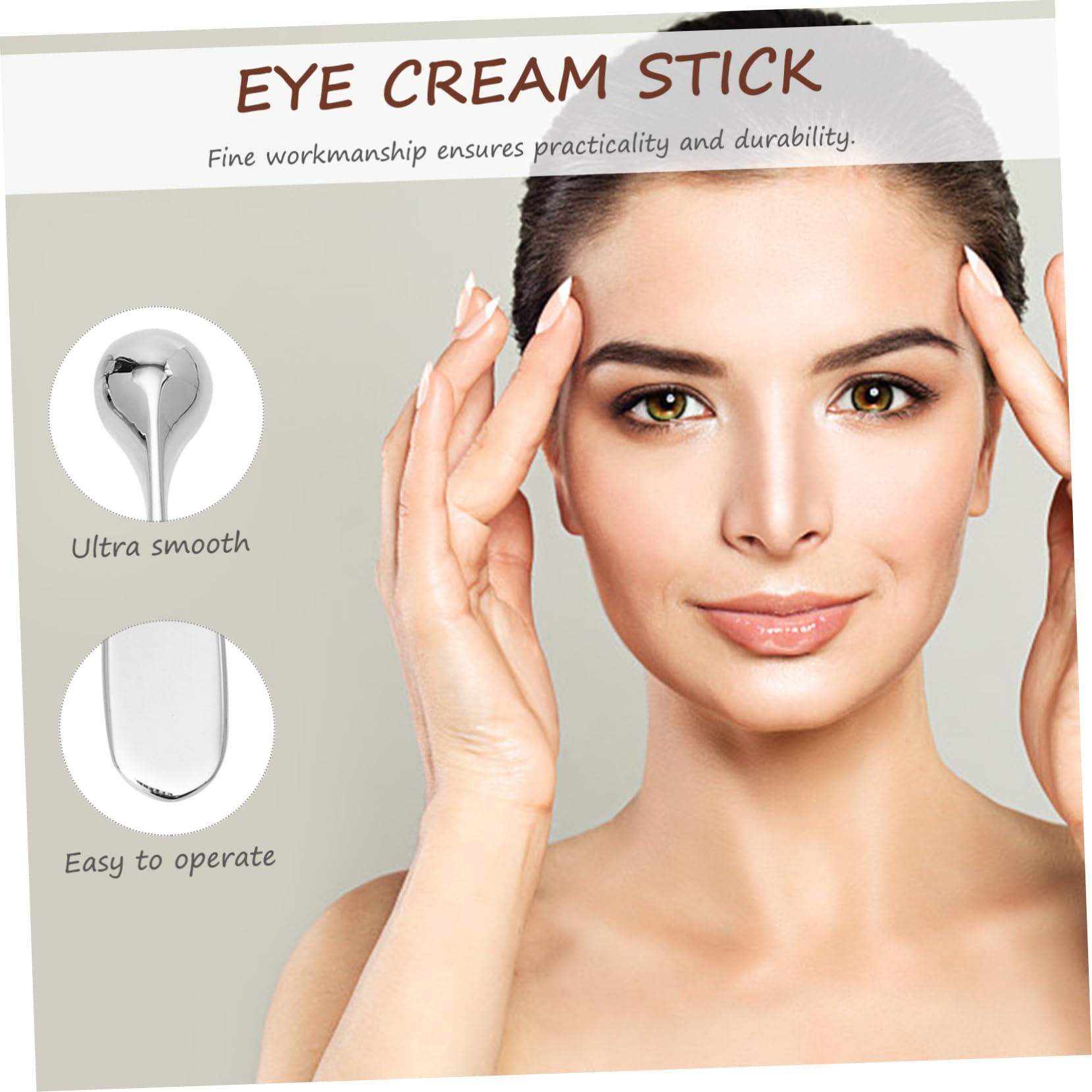 3pcs Eye Cream Applicator Stick - Reusable Makeup Spatula for Under Eye Cream & Serum Application - Perfect for Travel, Home Skincare Routine & Professional Salon Use