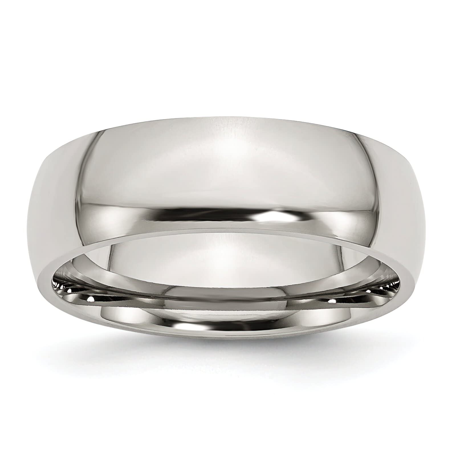 7mm Stainless Steel Men's Wedding Ring Band - Size 9 - Durable & Comfortable for Everyday Wear - Perfect for Weddings, Anniversaries & Special Occasions
