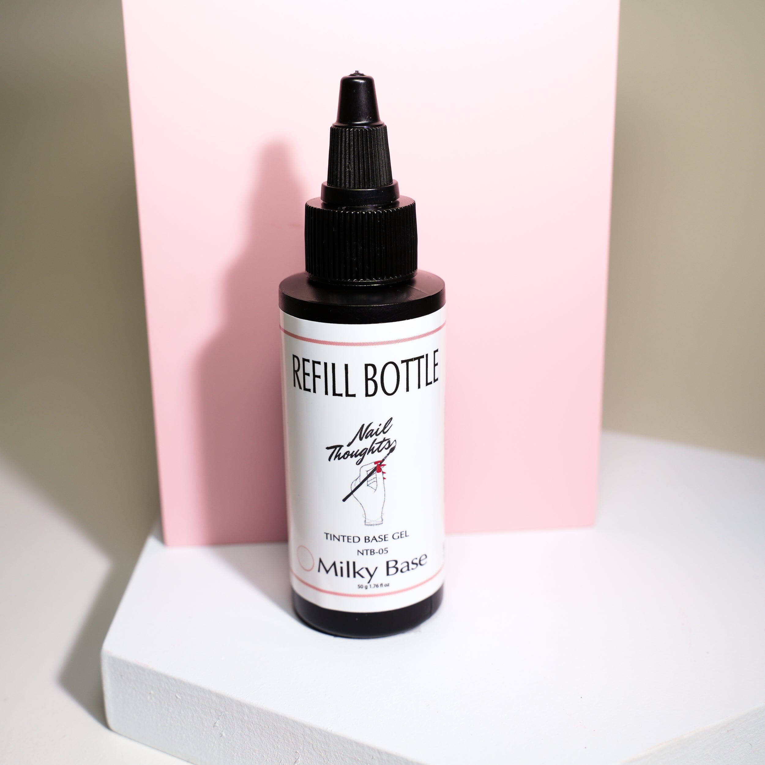 NTB R05 Milky Base Gel Polish 50g - Professional Nail Art Base Coat for Long-Lasting Manicures - Perfect for Salon & Home Nail Care