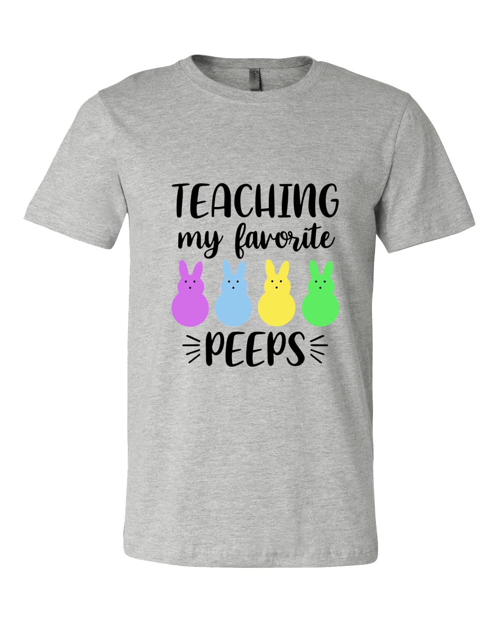 Teaching My Favorite Peeps T-Shirt - Funny Easter Teacher Appreciation Gift Tee for Women & Men - Perfect for Classroom, School Events & Easter Celebrations