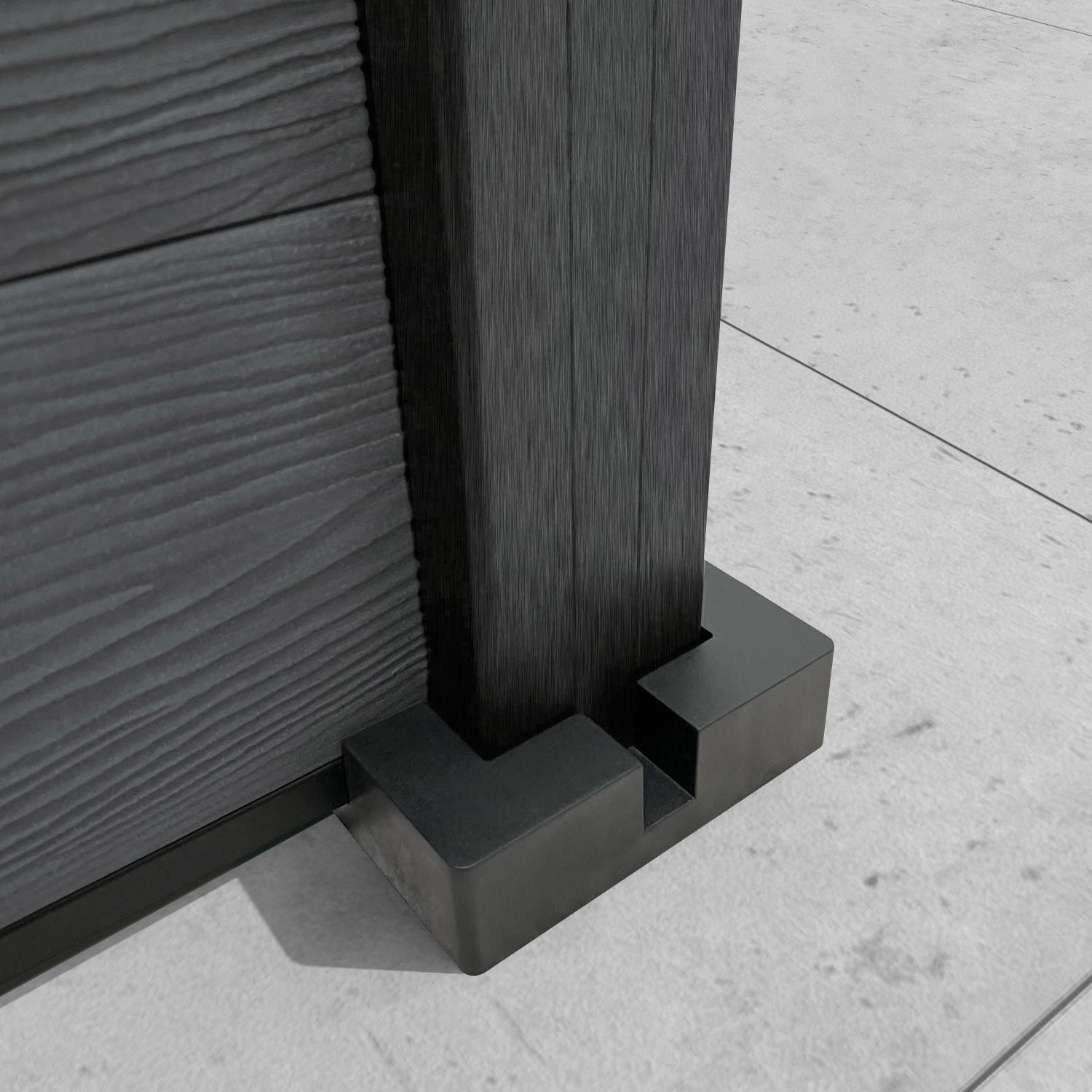 Classic Aspen Fence Panel - Dark Grey Composite Fencing with Durable Posts | Perfect for Backyard Privacy, Garden Borders & Property Security