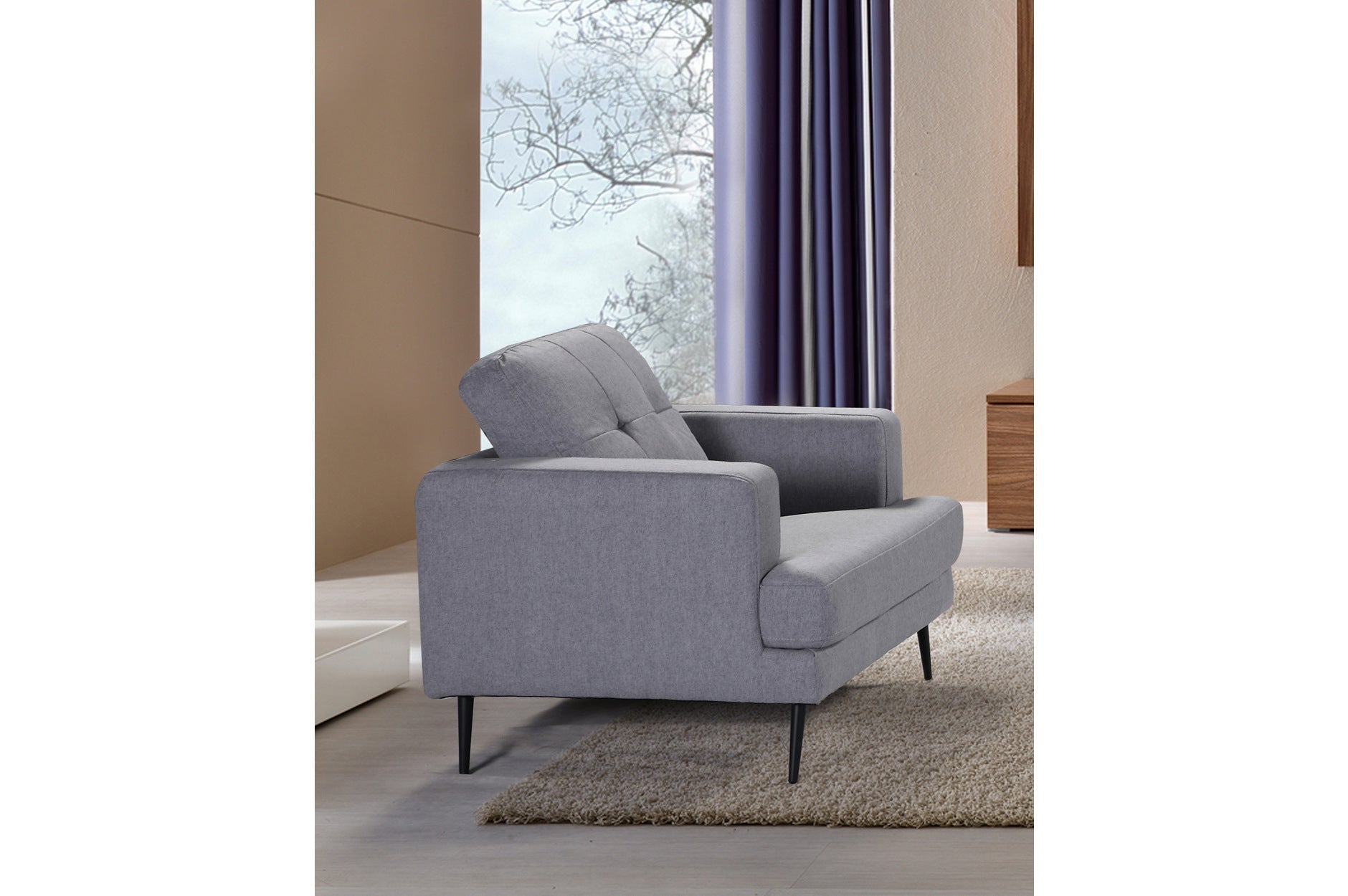 Avery Collection Grey Sofa Set - Modern 3-Piece Living Room Furniture for Small Spaces, Apartments & Cozy Home Decor | Free Shipping & Easy Assembly