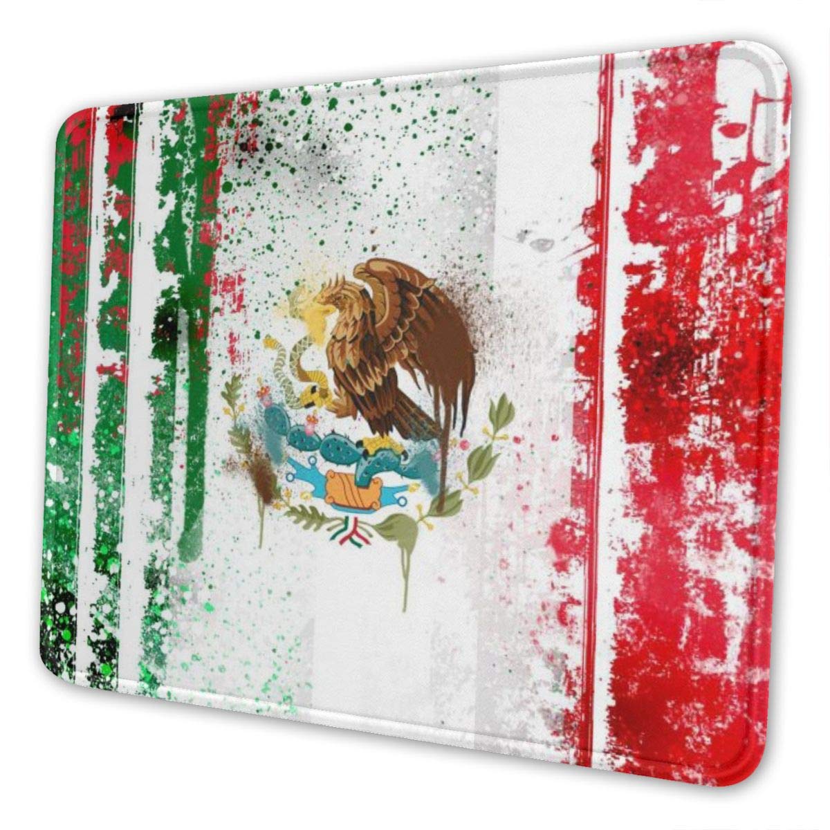 Mexican Flag Gaming Mouse Pad - 8.3x10.3 Inch Non-Slip Rubber Mouse Mat (3mm Thick) - Perfect for Wired, Wireless & Bluetooth Mice - Ideal for Gamers, Office & Home Use