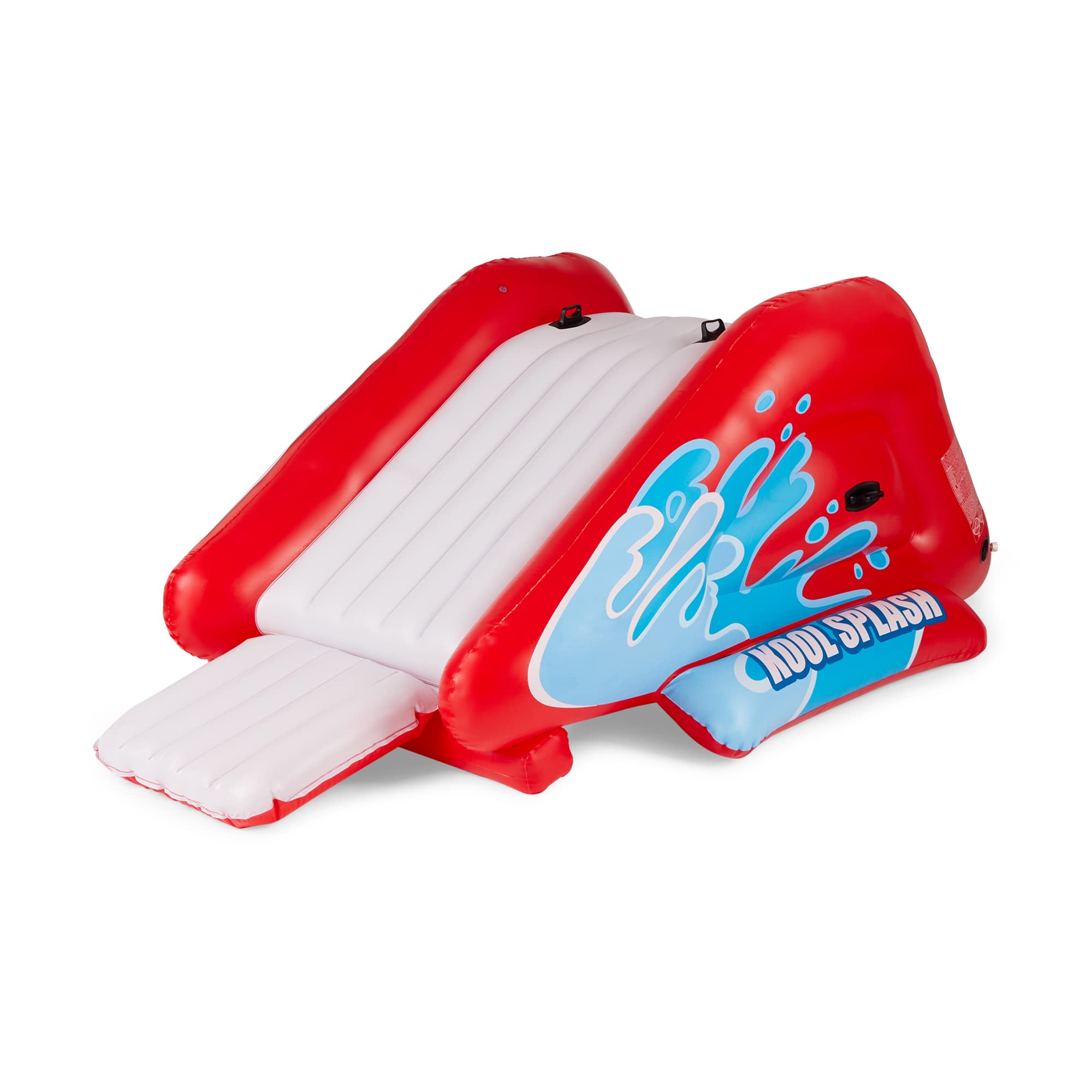 Intex Kool Splash Inflatable Water Slide Play Center for Kids - Outdoor Swimming Pool & Backyard Fun with Built-in Sprayer, Handles, and Stairs (Red) - Perfect for Summer Parties, Family Gatherings, and Backyard Water Activities