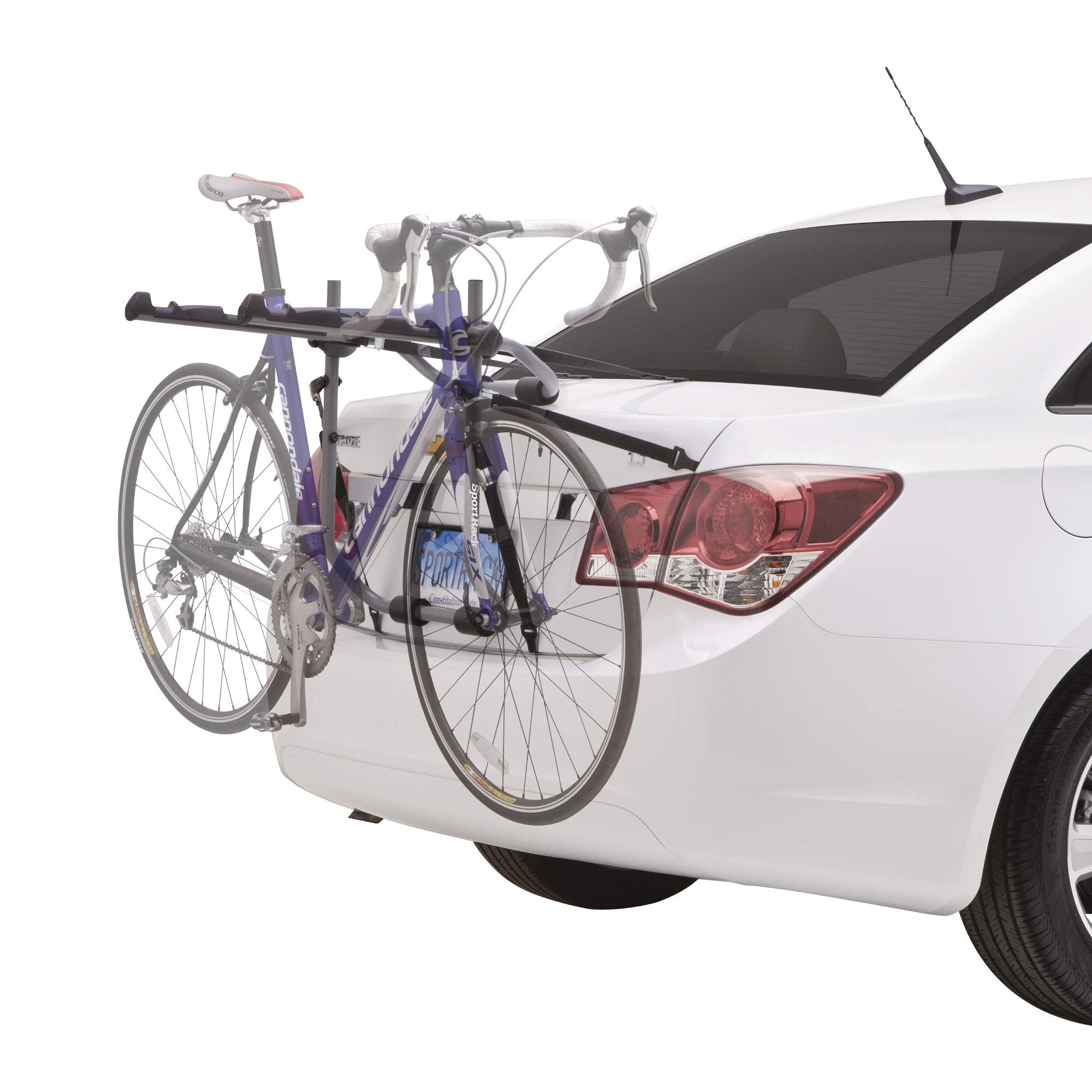 SportRack Back Up 3 Bike Trunk Mount Rack - Heavy Duty Bicycle Carrier for Cars, SUVs & Minivans - Perfect for Road Trips, Camping & Outdoor Adventures
