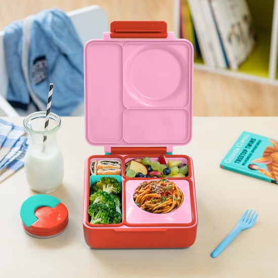 Omiebox Bento Lunch Box for Kids - Leak-Proof, Insulated Stainless Steel Container with Compartments - Perfect for School, Work, Picnics & Travel