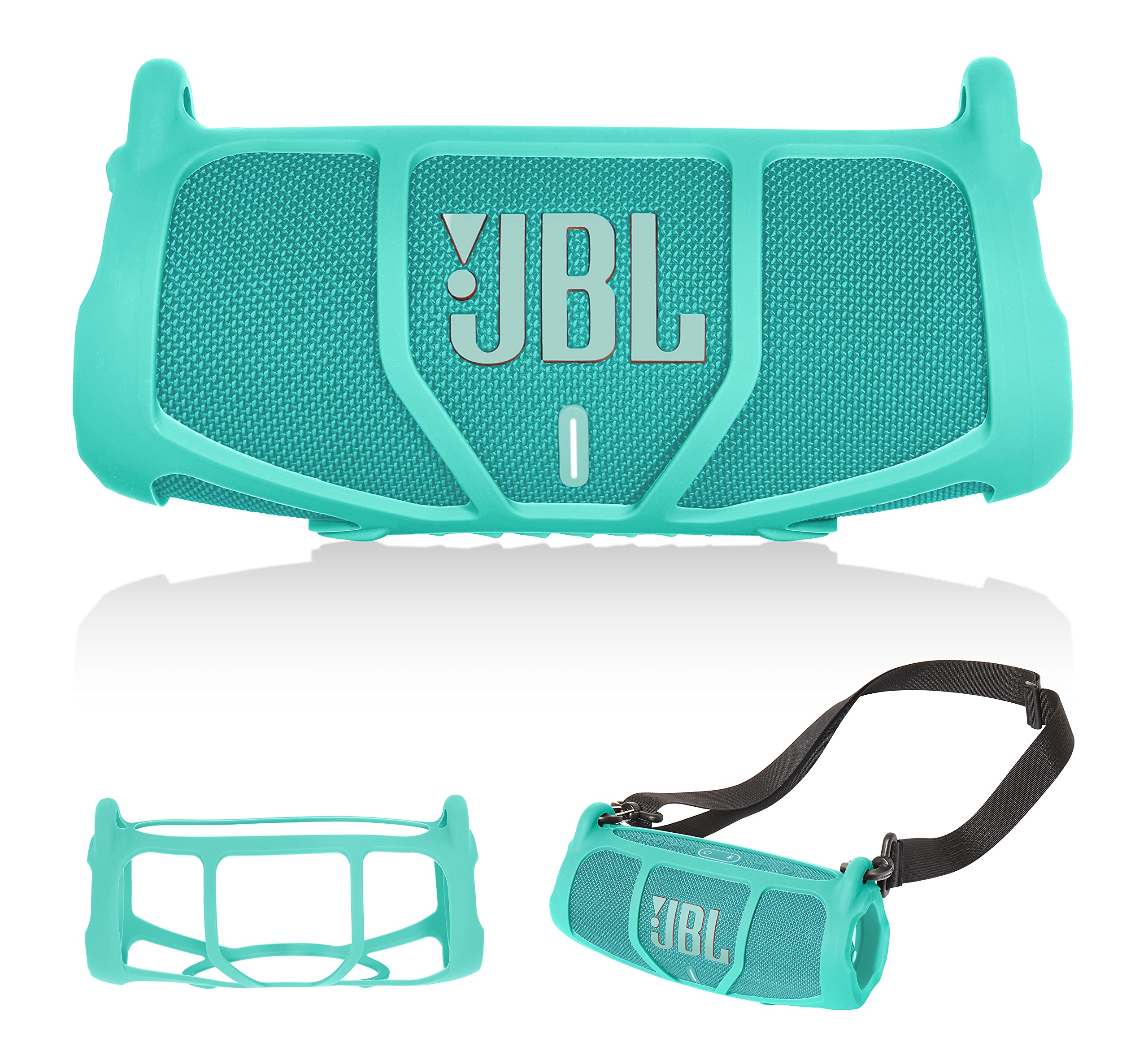 JBL Charge 5 Silicone Protective Cover Case - Shockproof & Anti-Slip Sleeve for Bluetooth Speaker (Mint Green) | Perfect for Outdoor Adventures, Beach Parties & Travel Protection