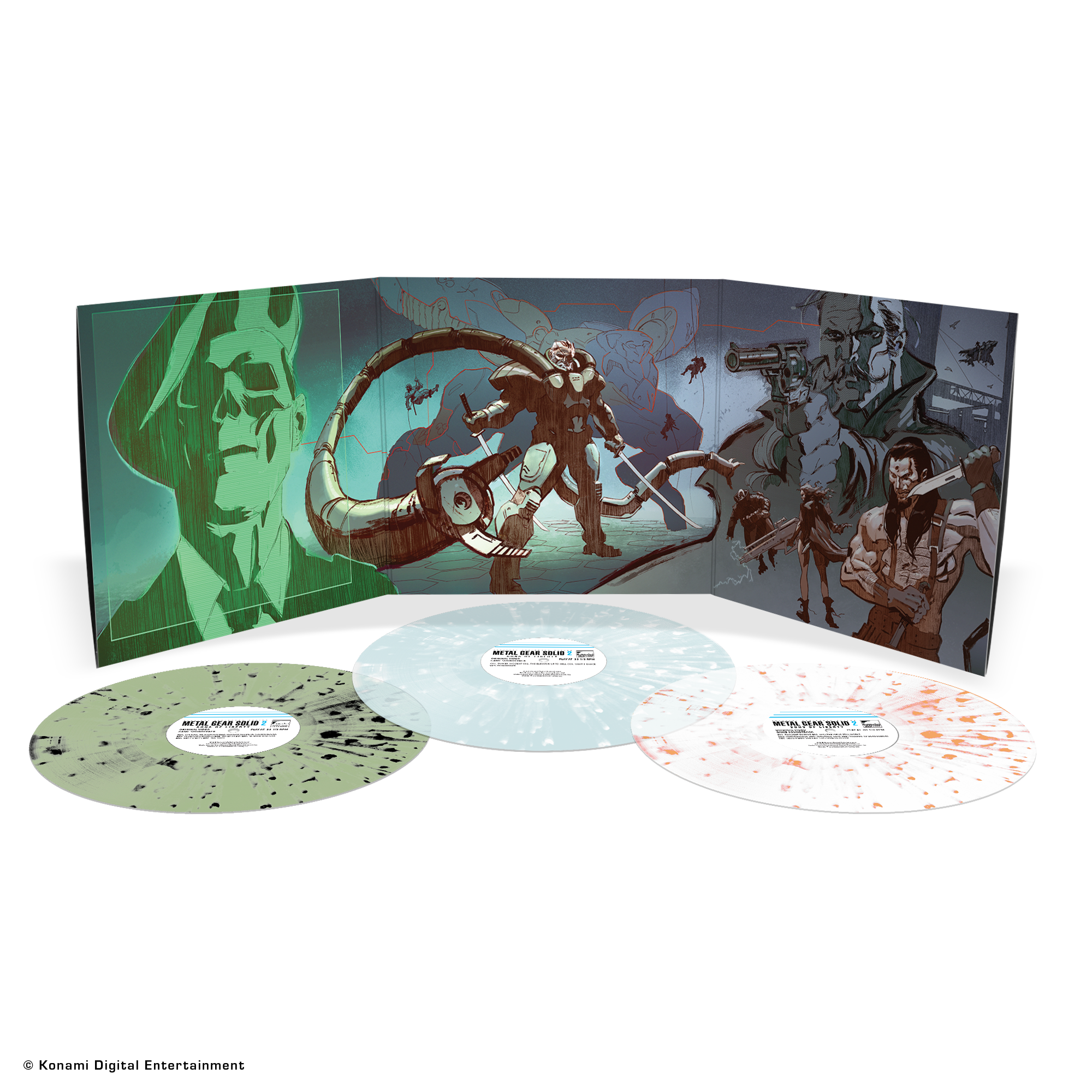 Metal Gear Solid 2: Sons of Liberty Original Video Game Soundtrack 3XLP Vinyl - Limited Edition Collector's Item for Gaming & Movie Enthusiasts - Perfect for Home Theater, Gaming Room Decor, and Music Lovers