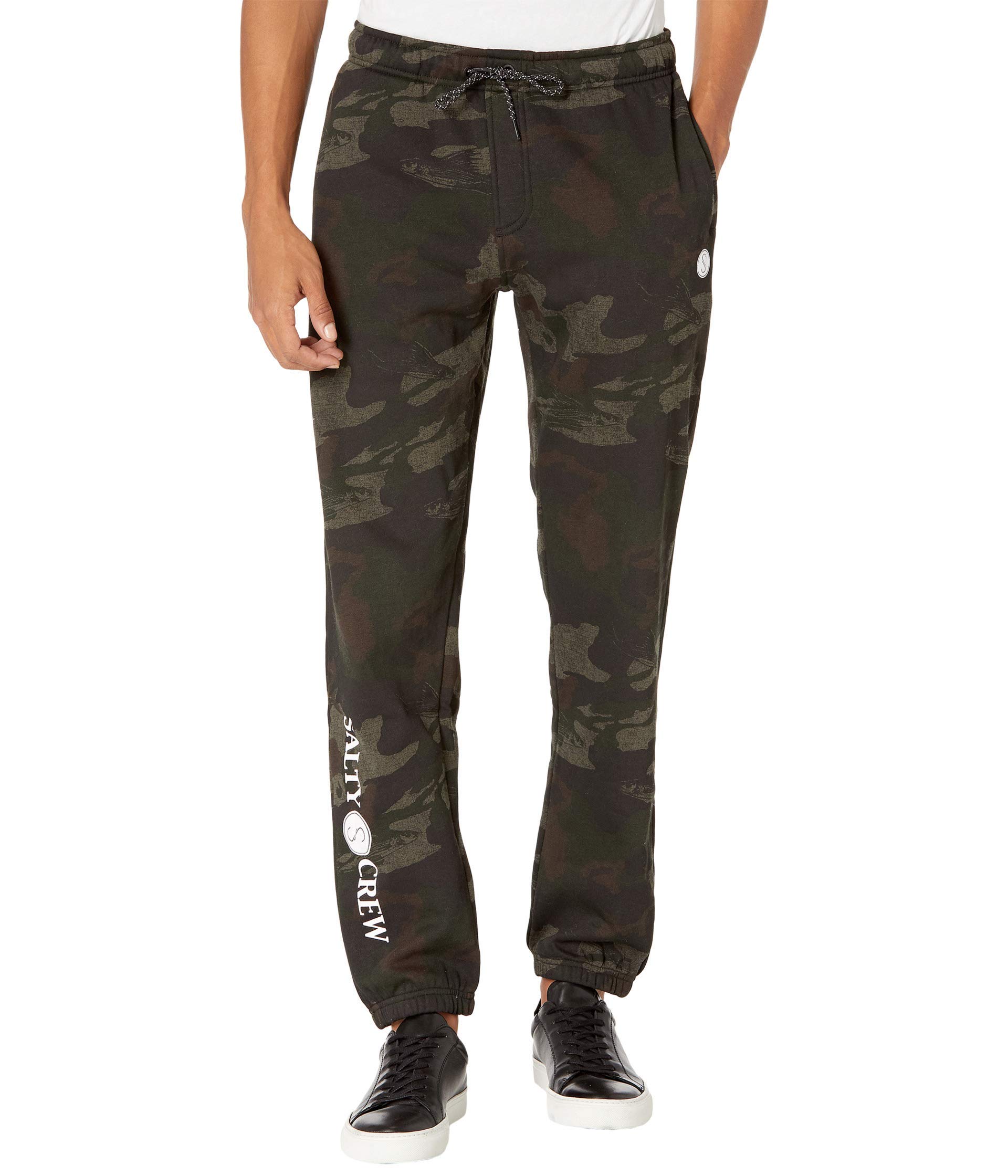 Salty Crew Slow Roll Sweatpants for Men - Comfortable Fleece-Lined Joggers with Adjustable Drawstring - Perfect for Lounging, Gym, and Outdoor Activities