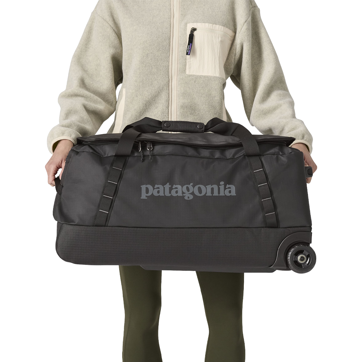 70L Black Hole Wheeled Duffle Bag - Waterproof Travel Duffel with Wheels for Camping, Gym, Business Trips & Outdoor Adventures