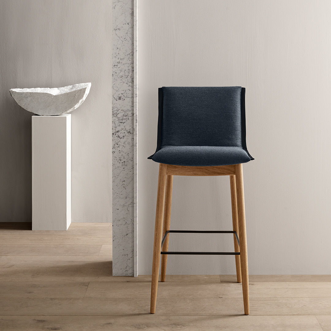 E006 Modern Embrace Bar Stool - Adjustable Height Kitchen Island & Counter Stool for Home, Bar, Restaurant - Comfortable & Stylish Seating Solution