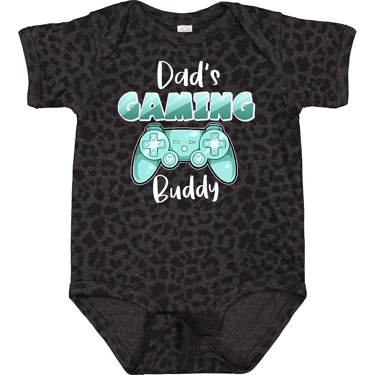 Inktastic Dad's Gaming Buddy - Aqua Controller Baby Bodysuit | Cute Gamer Onesie for Newborns & Infants | Perfect Gift for Gaming Dads & Baby Showers | Soft Cotton Unisex Baby Romper