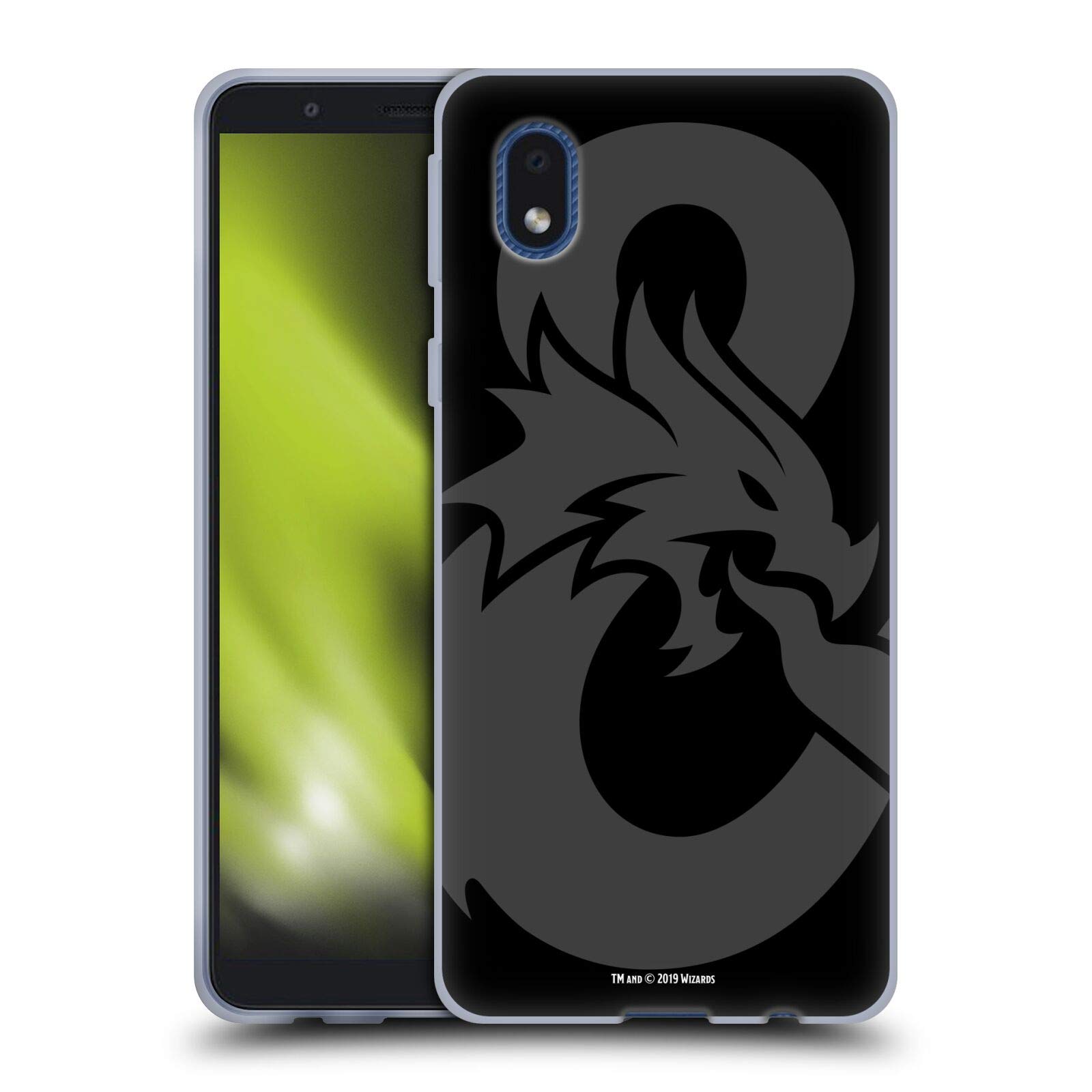 Official Dungeons & Dragons Oversized Black Ampersand Soft Gel Case for Samsung Galaxy A01 Core (2020) - Perfect for Gaming Enthusiasts & Fantasy Fans