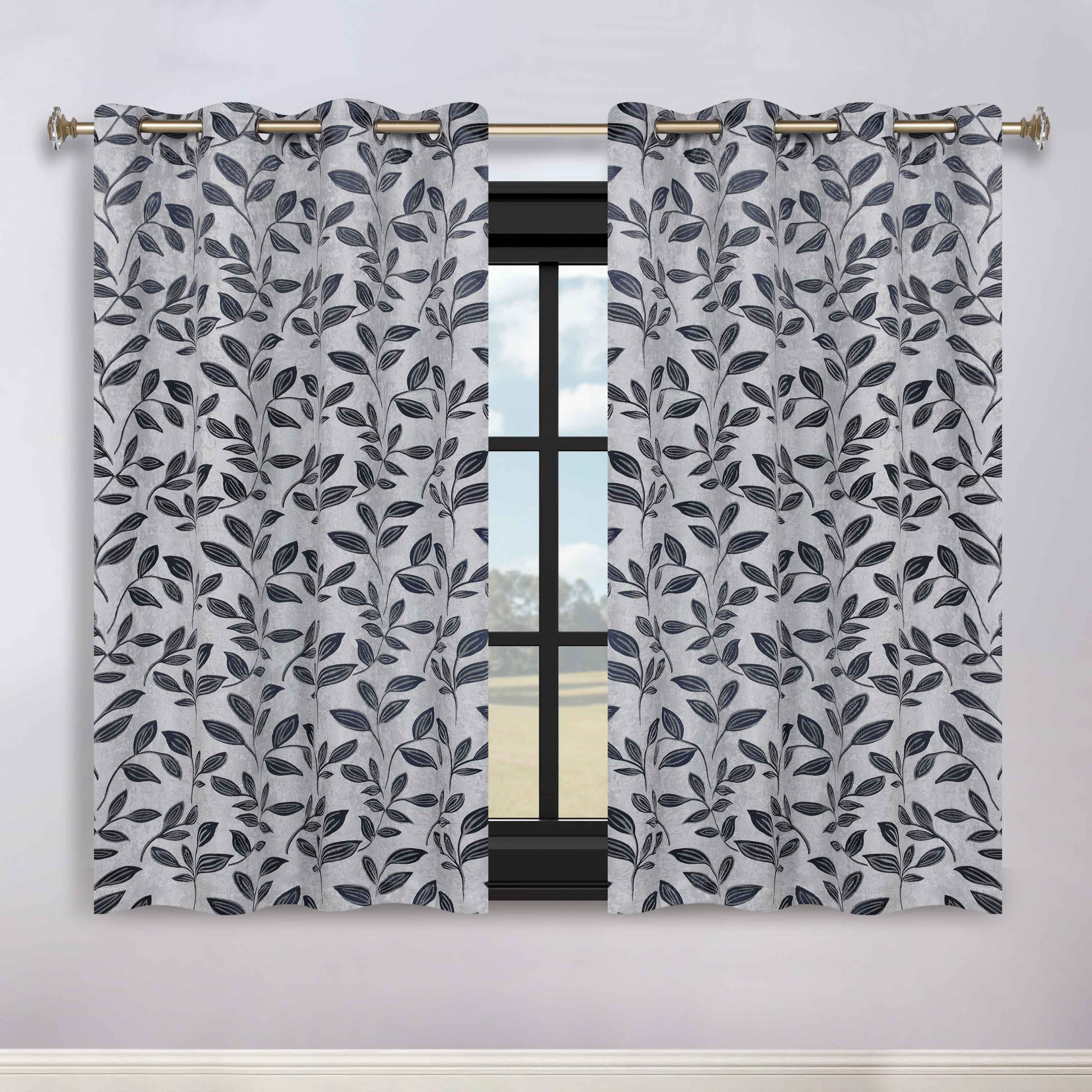 Machine Washable Blackout Curtains for Bedroom - Set of 2 Panels, Thermal Insulated Room Darkening Drapes for Nursery, Living Room & Home Theater