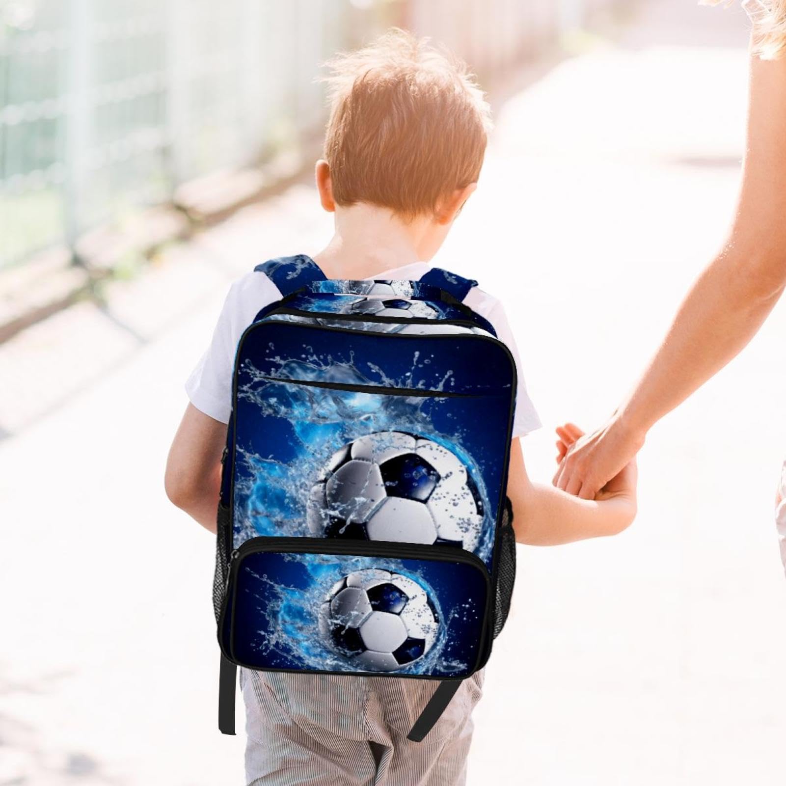 Best Travel Backpack for Women & Men - Lightweight Durable Blue Ocean Design - Perfect for Hiking, Camping & Daily Commute