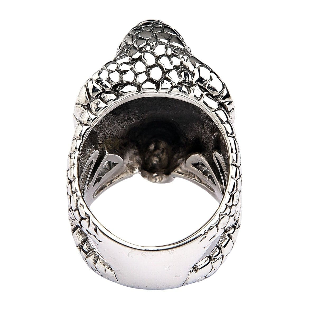 King Cobra Snake Head Sterling Silver Gothic Ring for Men & Women - Unique Handmade Jewelry for Punk, Gothic, and Alternative Fashion Lovers