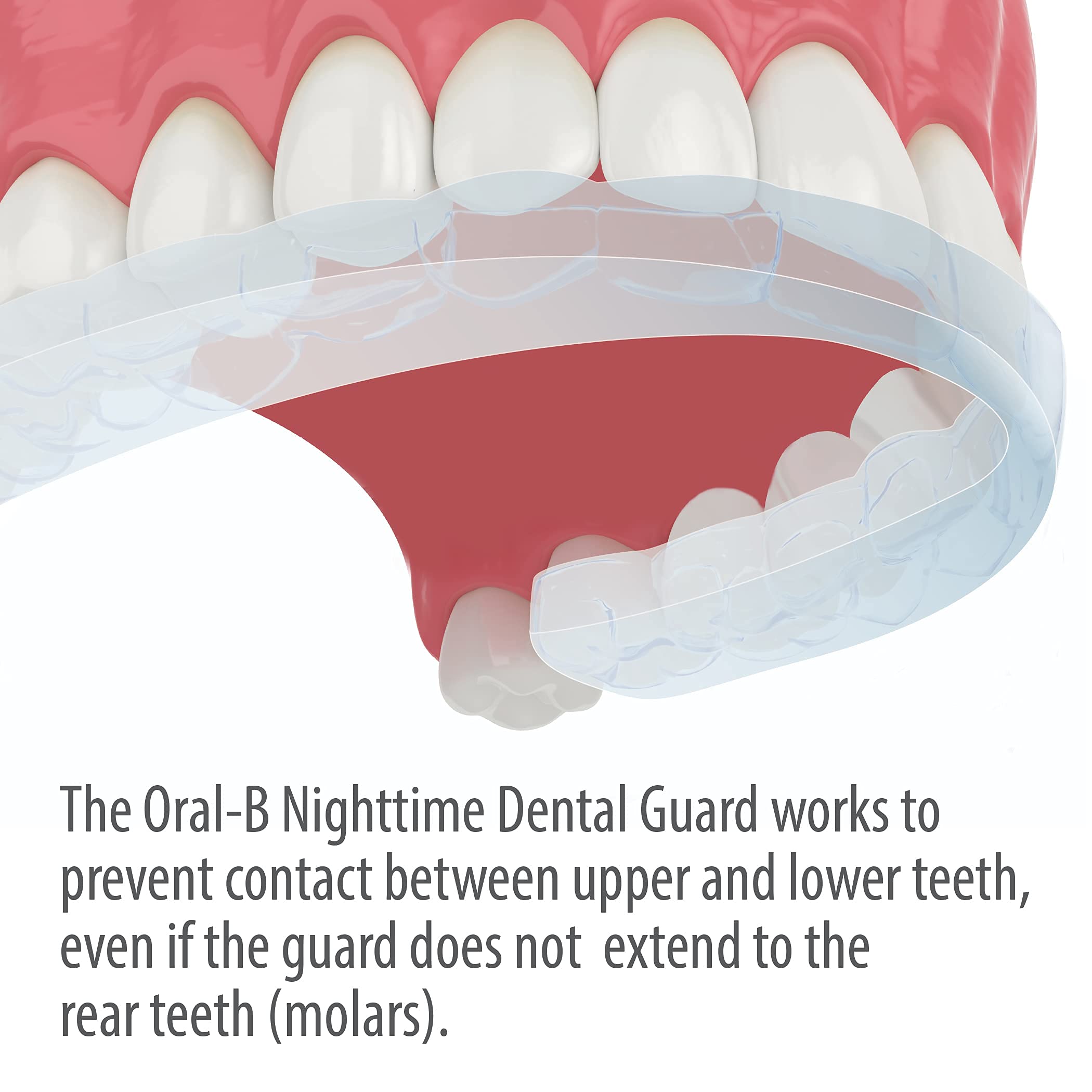 Oral-B Nighttime Dental Guard for Teeth Grinding Protection - Custom Fit in Under 3 Minutes with Scope Mint Flavor - Perfect for Bruxism Relief While Sleeping