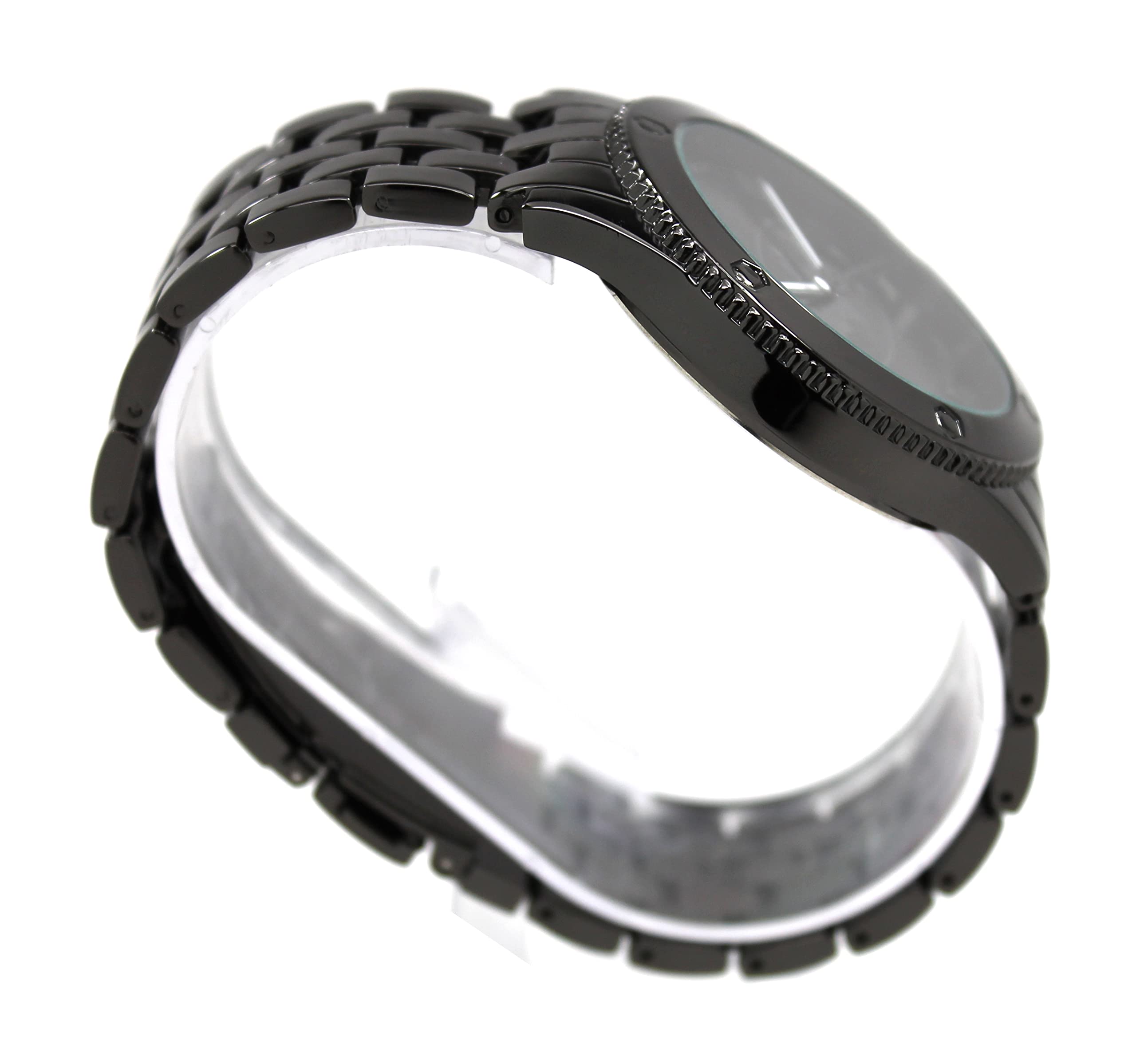 Batman Black Tonal Bracelet Watch (Bat8039) - Stylish Superhero Watch for Men, DC Comics Fans & Collectors - Perfect for Cosplay, Gifts & Everyday Wear