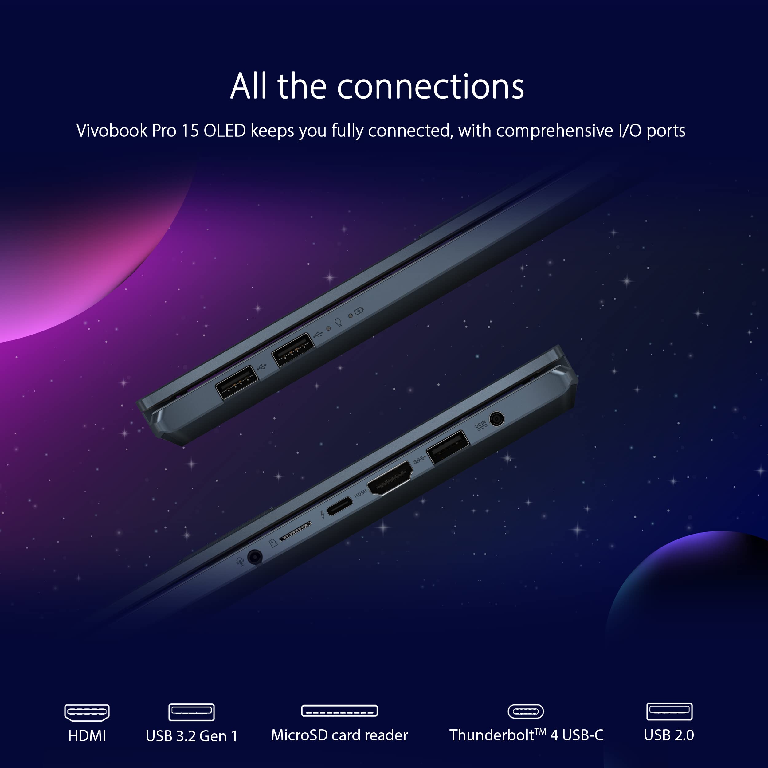 ASUS VivoBook Pro 15 OLED Slim Laptop - 15.6