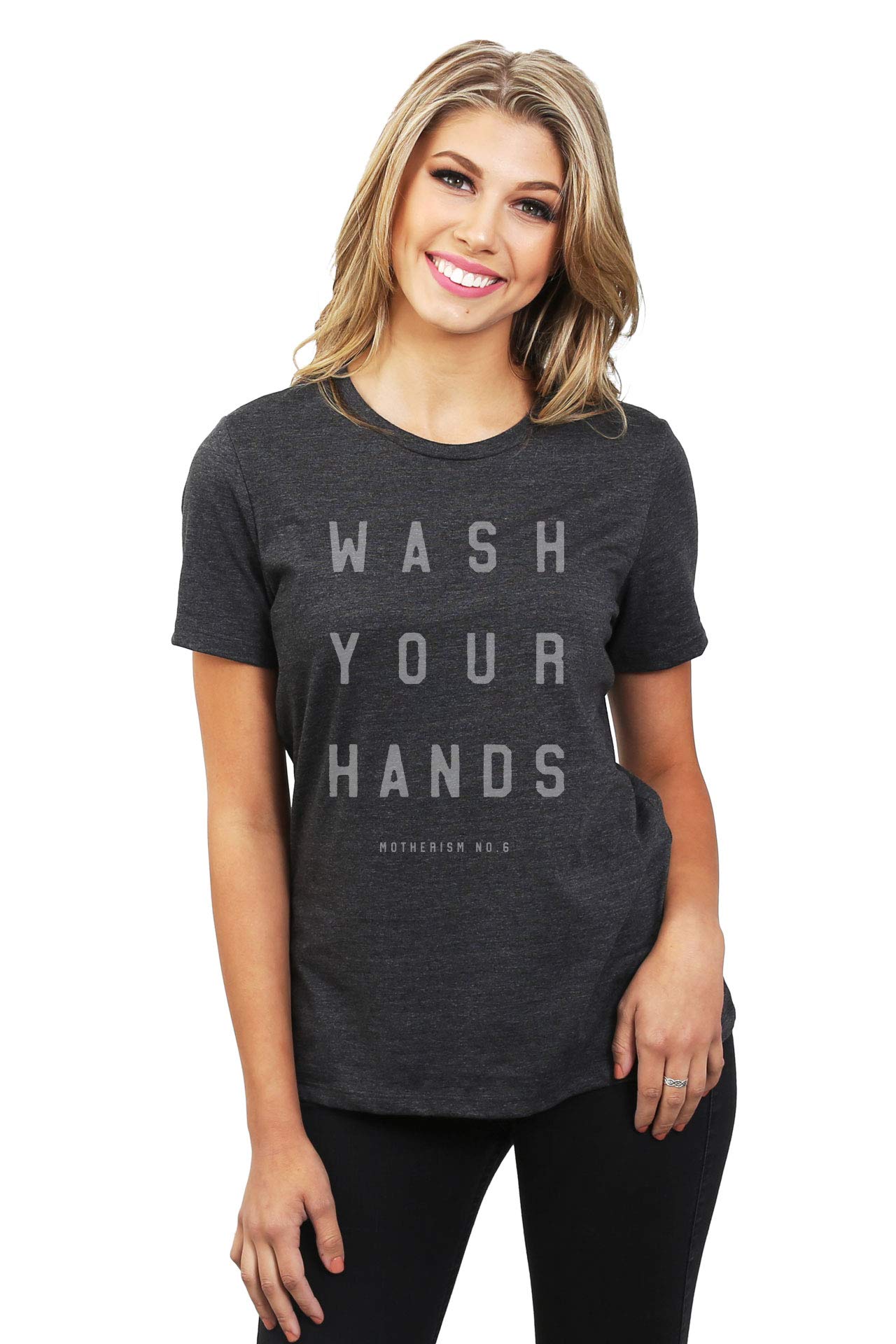 Wash Your Hands Motherism Women's Relaxed Fit Graphic T-Shirt - Casual Comfort Tee for Everyday Wear, Street Style & Lounge Outfits