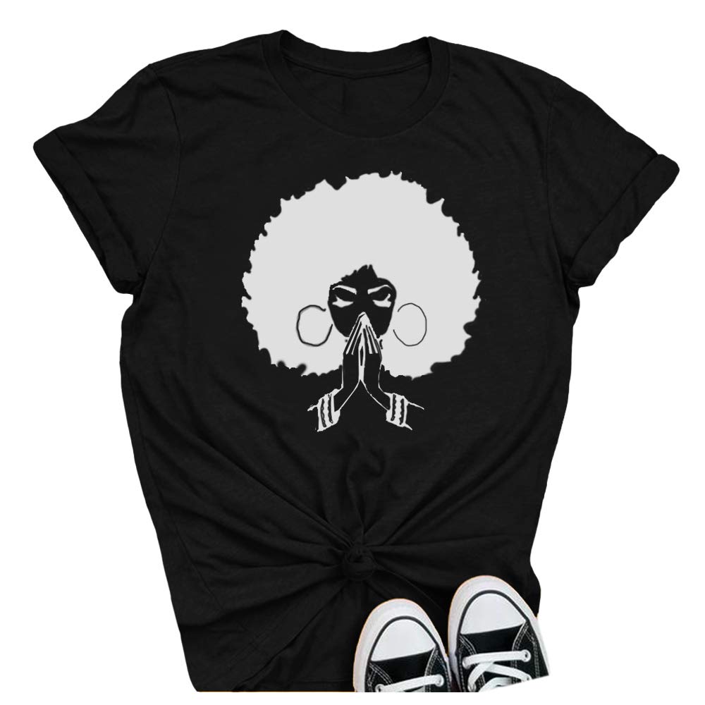 Qianxitang Women's Cute Graphic Print Cotton T-Shirt - Summer Casual Round Neck Short Sleeve Blouse for Outfits, Streetwear & Daily Wear