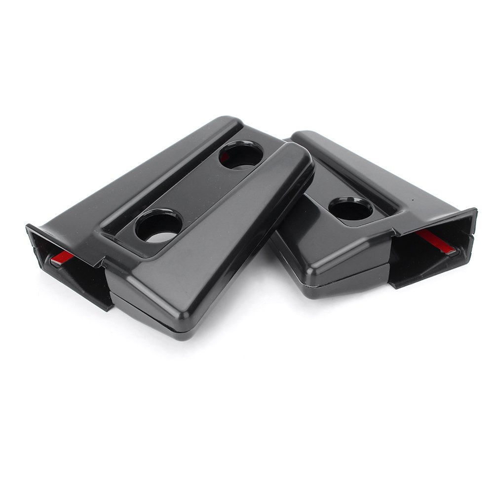 GZYF Auto Black Door Hinge Covers Protector Trim for Jeep Wrangler JK 4 Door 2007-2017 - Exterior Accessories for Off-Road Protection & Style Enhancement