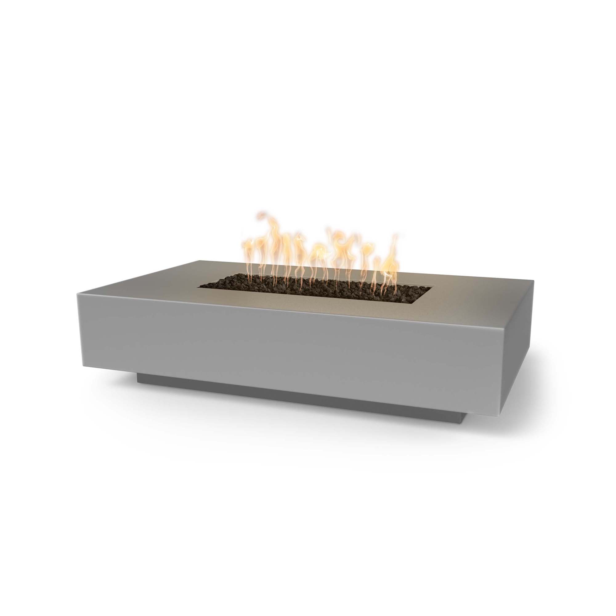 Premium GFRC Concrete Outdoor Fire Pit - Modern Linear Design for Patio, Backyard & Garden - Durable & Weather-Resistant for Year-Round Use