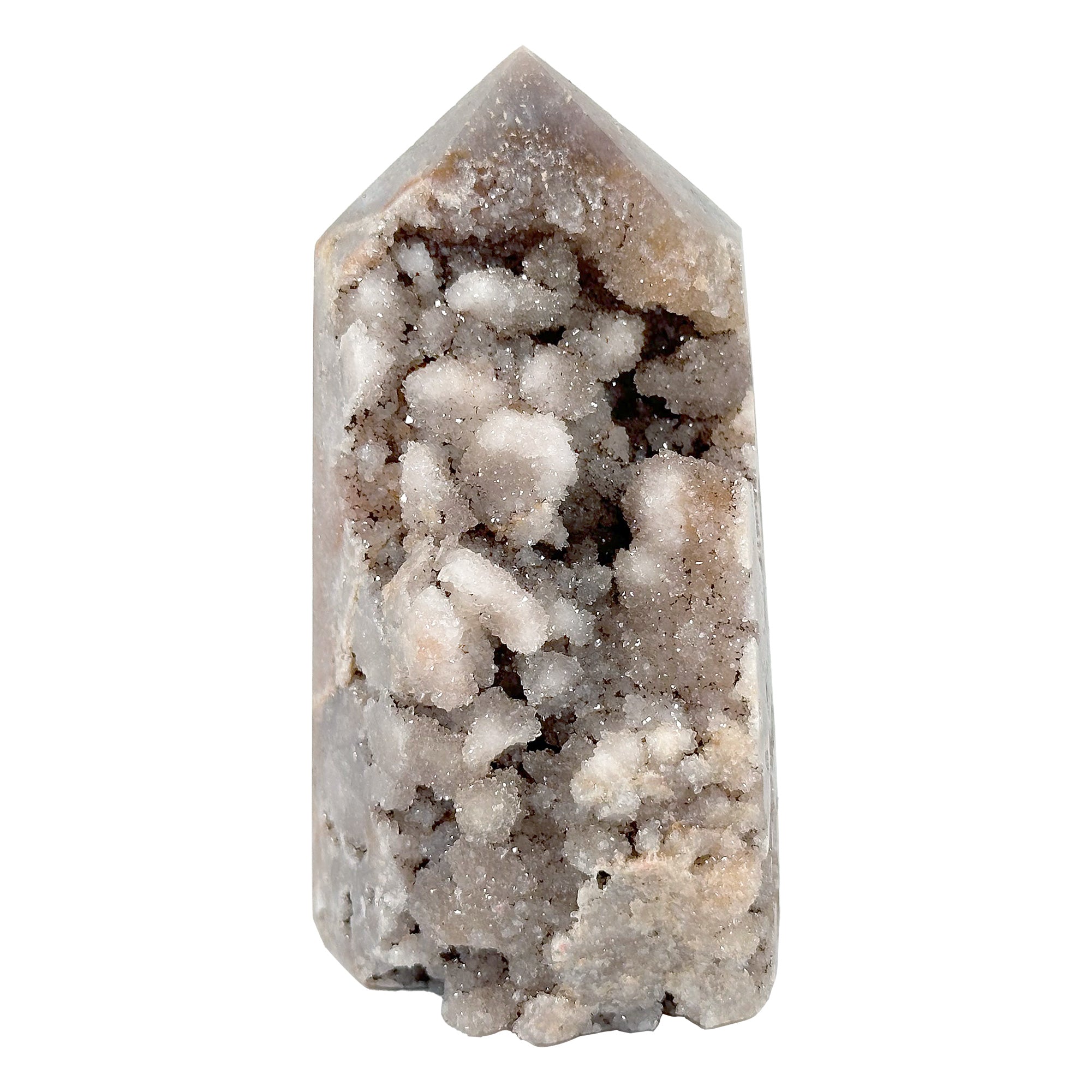 Natural Pink Amethyst Crystal Obelisk Tower – Polished Healing Gemstone Point for Meditation, Spiritual Décor & Collectors | Emotional Balance, Chakra Healing & Home Office Display