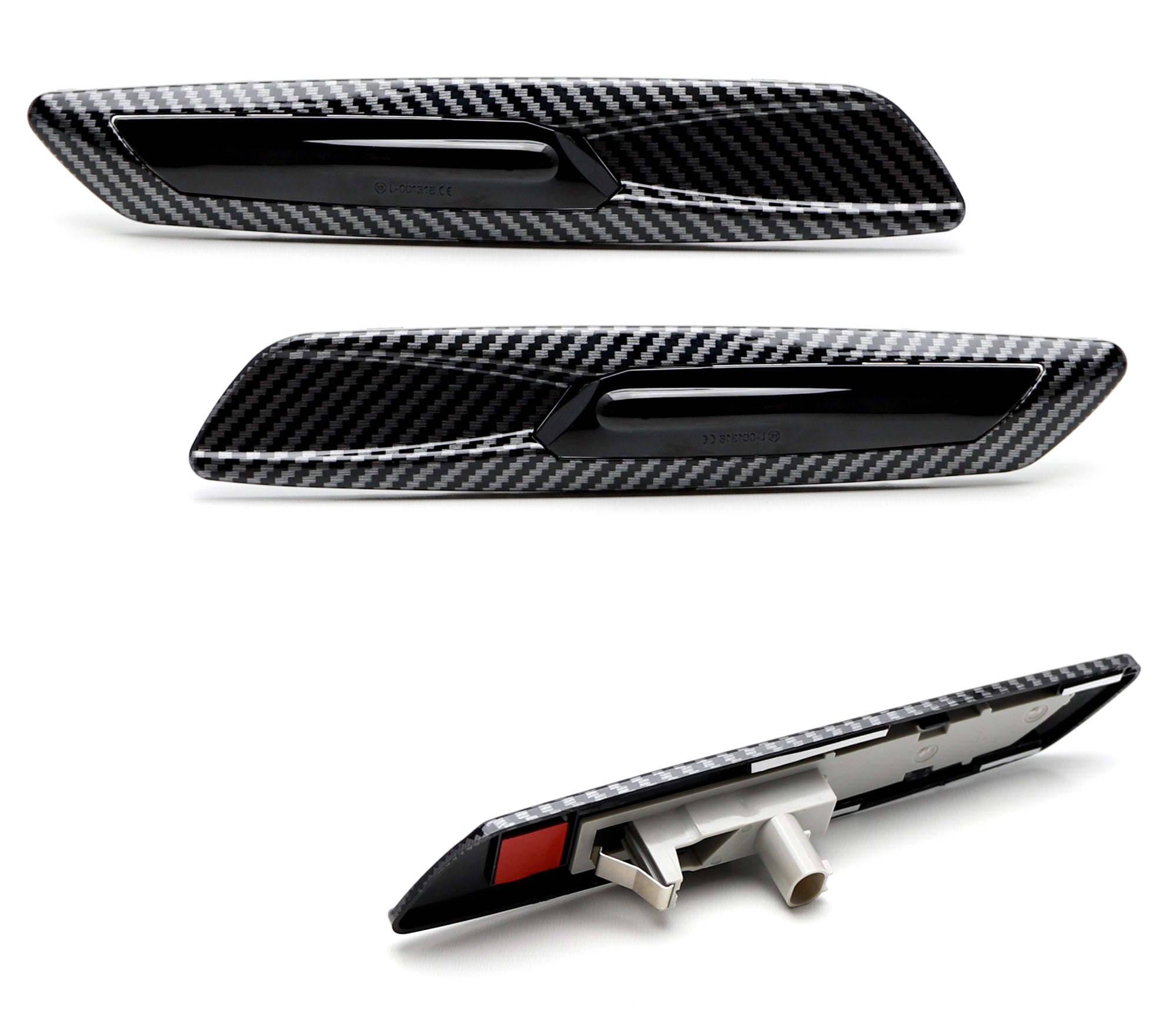 Carbon Fiber F10 Style Full LED Fender Signal Side Marker Lights for BMW 1 3 5 Series - Upgrade Your BMW's Exterior with Stylish LED Lighting for Enhanced Visibility and Safety
