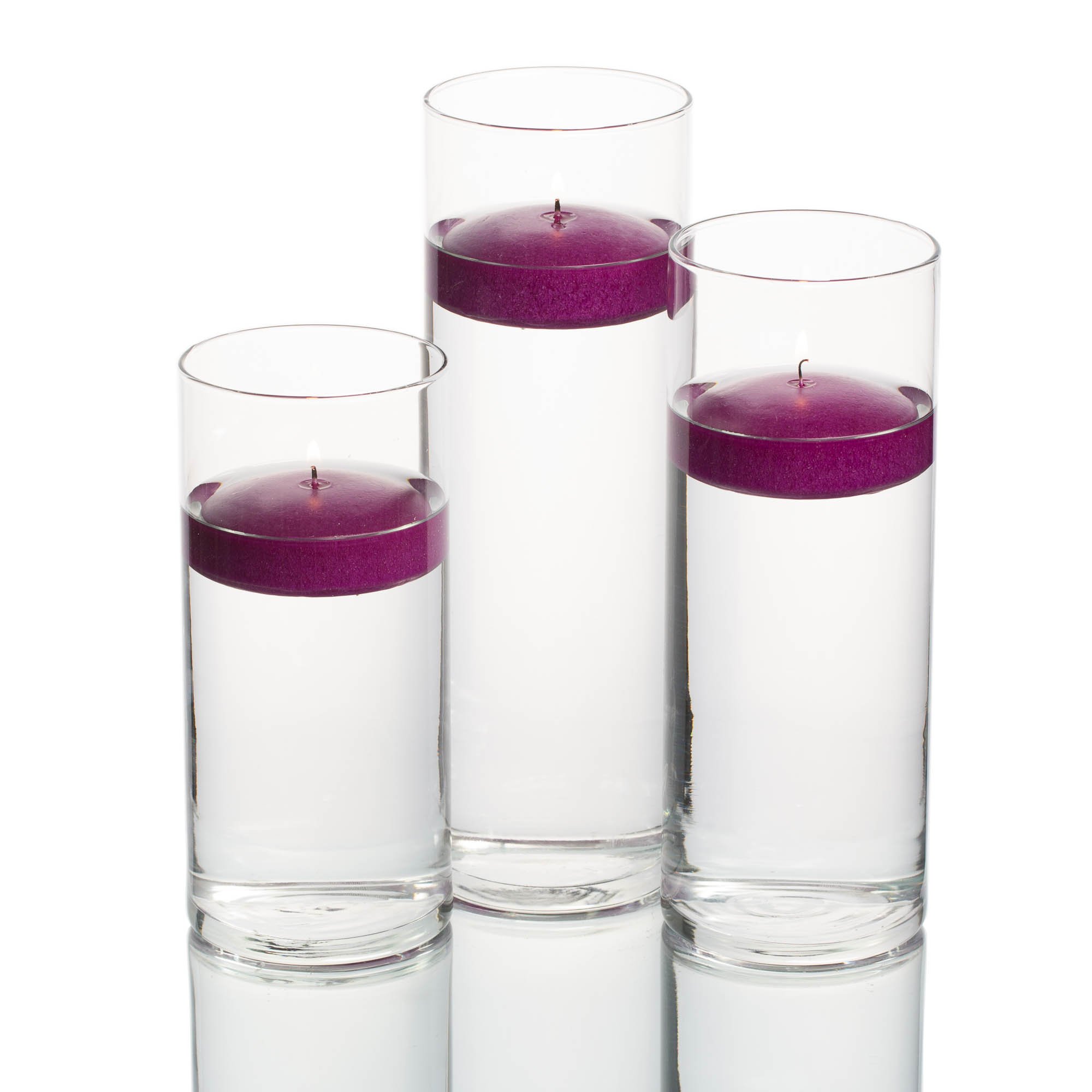 Richland 36 Eastland Glass Cylinder Vases with 3