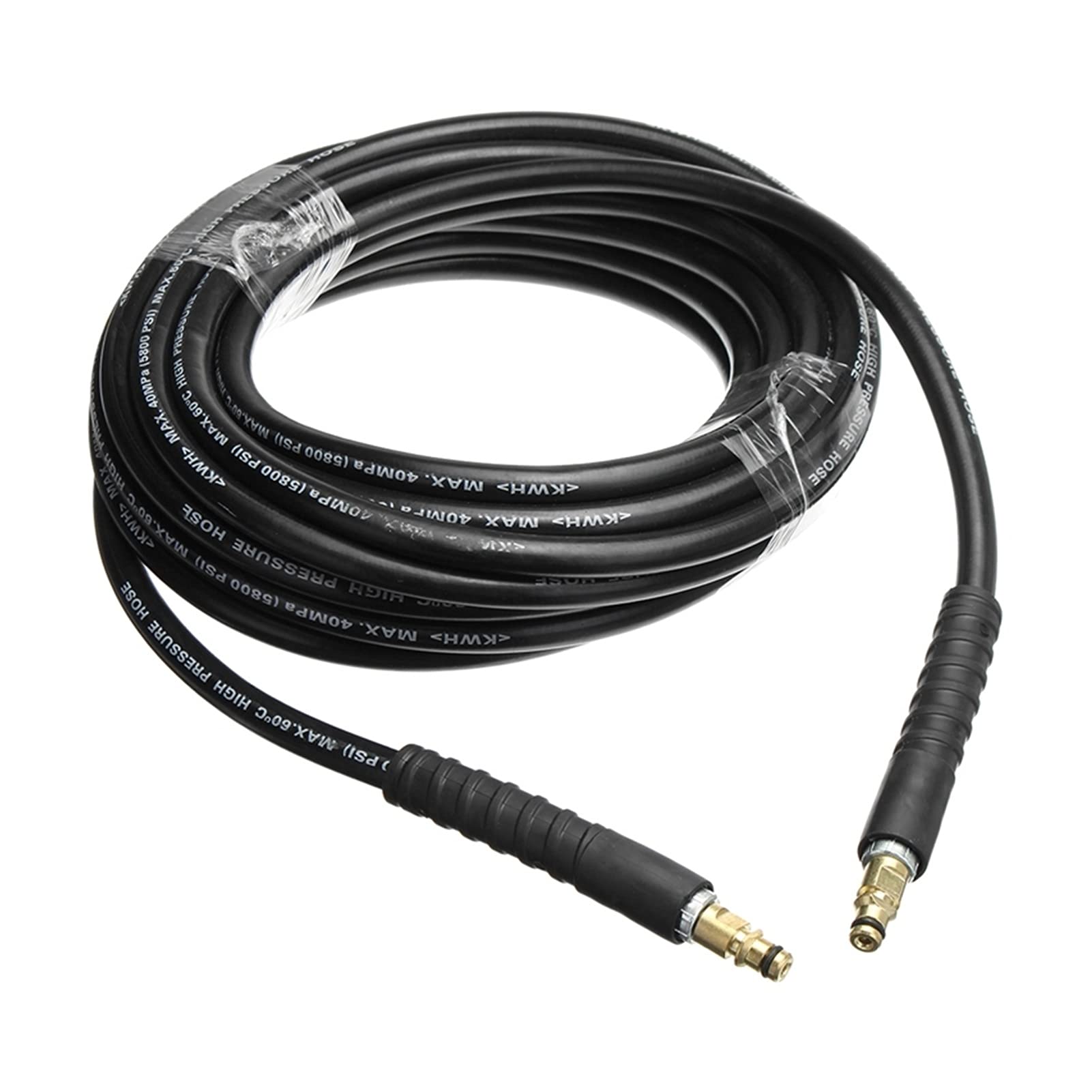 HIMALIOP 10M High Pressure Garden Hose Nozzle - Heavy Duty Water Spray Gun for Car Washing, Cleaning, Karcher K2-K7 Compatible (Black) - Perfect for Home, Garden, and Outdoor Cleaning Tasks