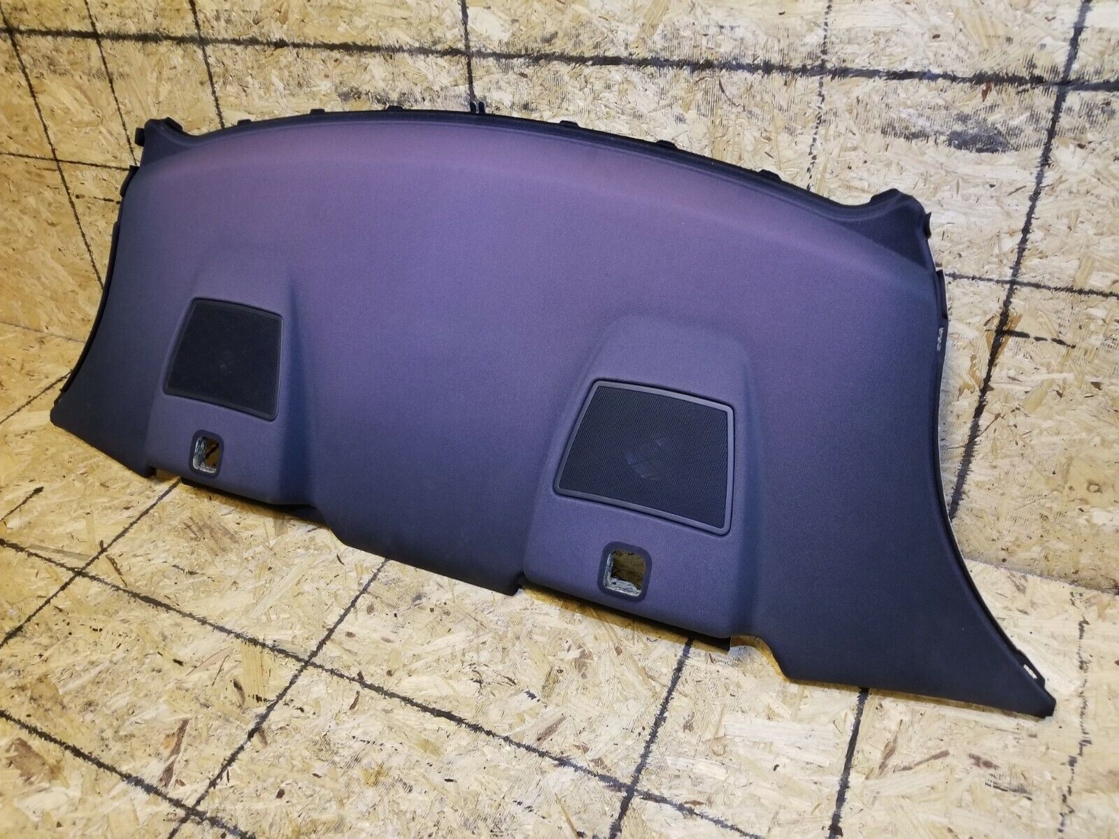 2006-2010 BMW 650i E63 Rear Window Parcel Shelf Panel Trim with OEM Speakers - Perfect for Car Interior Upgrades & Sound System Enhancement