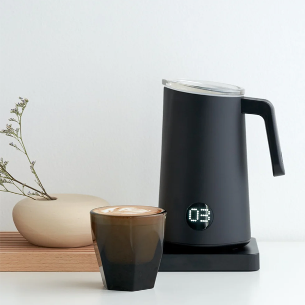 Subminimal NanoFoamer Pro Automatic Milk Frother - Electric Handheld Milk Steamer for Latte, Cappuccino & Hot Chocolate - Perfect for Home Baristas & Coffee Lovers