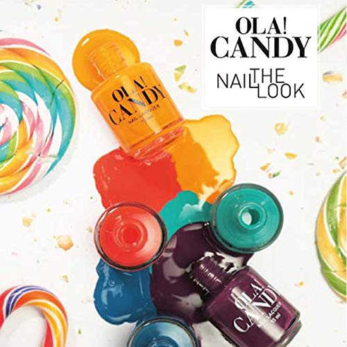 Candy Rush Ola! Coral Claws Nail Polish - 15ml Long Lasting High Shine Chip Resistant French Manicure Gel (1 Unit) - Perfect for Parties, Weddings & Special Occasions