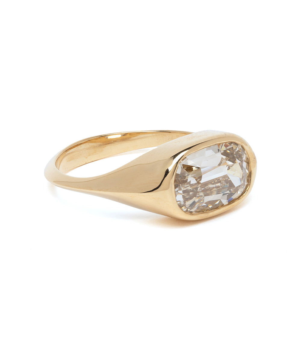 2.5Ct Solitaire Champagne Diamond Engagement Ring for Women - Elegant Wedding Band, Promise Ring, Anniversary Gift for Her - Perfect for Proposals, Bridal Jewelry, and Special Occasions