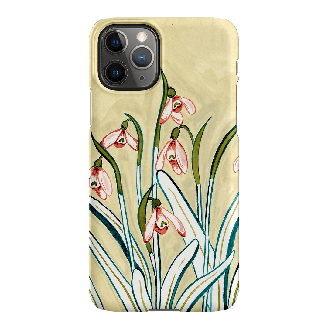 Premium Snowdrop Flower Design Phone Case - Shockproof & Slim Protective Cover for iPhone 15/14/13/12/11 Pro Max XR XS X 8 7 Plus - Perfect for Everyday Use, Travel & Outdoor Activities