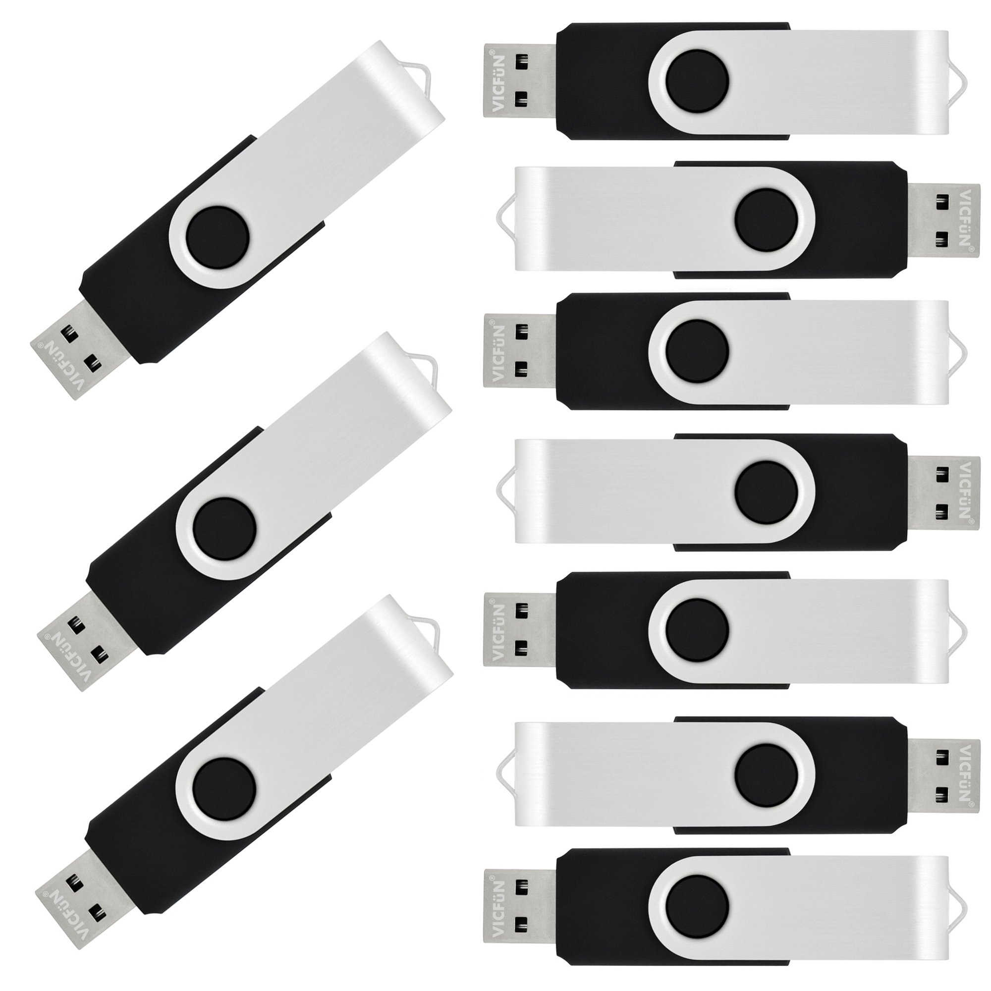 80 Pack 16GB USB Flash Drives Bulk - High-Speed USB 2.0 Memory Sticks for Data Storage, File Transfer, School, Office & Business Use - Black