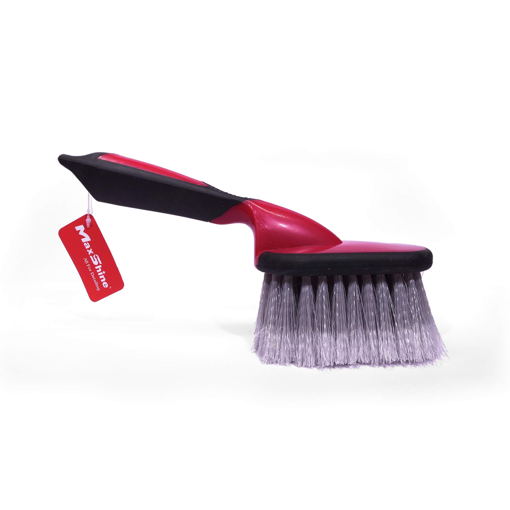 Maxshine Premium Wheel and Tire Scrub Brush - Heavy Duty Car Cleaning Brush for Alloy Rims, Hubcaps & Tires - Perfect for Car Detailing, Auto Wash & DIY Cleaning Kits