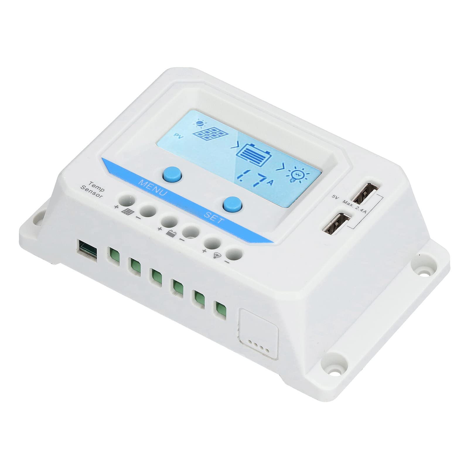 Best Solar Panel Controller with LCD Display - Efficient Solar Charging Protector for Traffic Lights & Outdoor Solar Systems | Ideal for Solar Street Lights, Traffic Signals & Off-Grid Power
