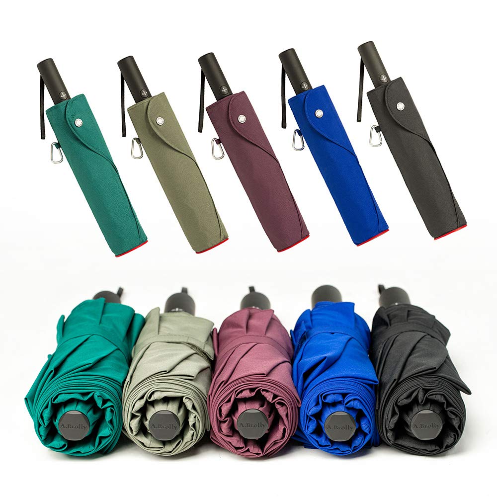 **Portobello Large 54 Inch Windproof Umbrella for Rain - Double Vented Canopy, Auto Open/Close, Heavy Duty & Sturdy, Folds to Travel Size, Fits 2 Adults - Perfect for Outdoor Events, Commuting, and Beach Trips**