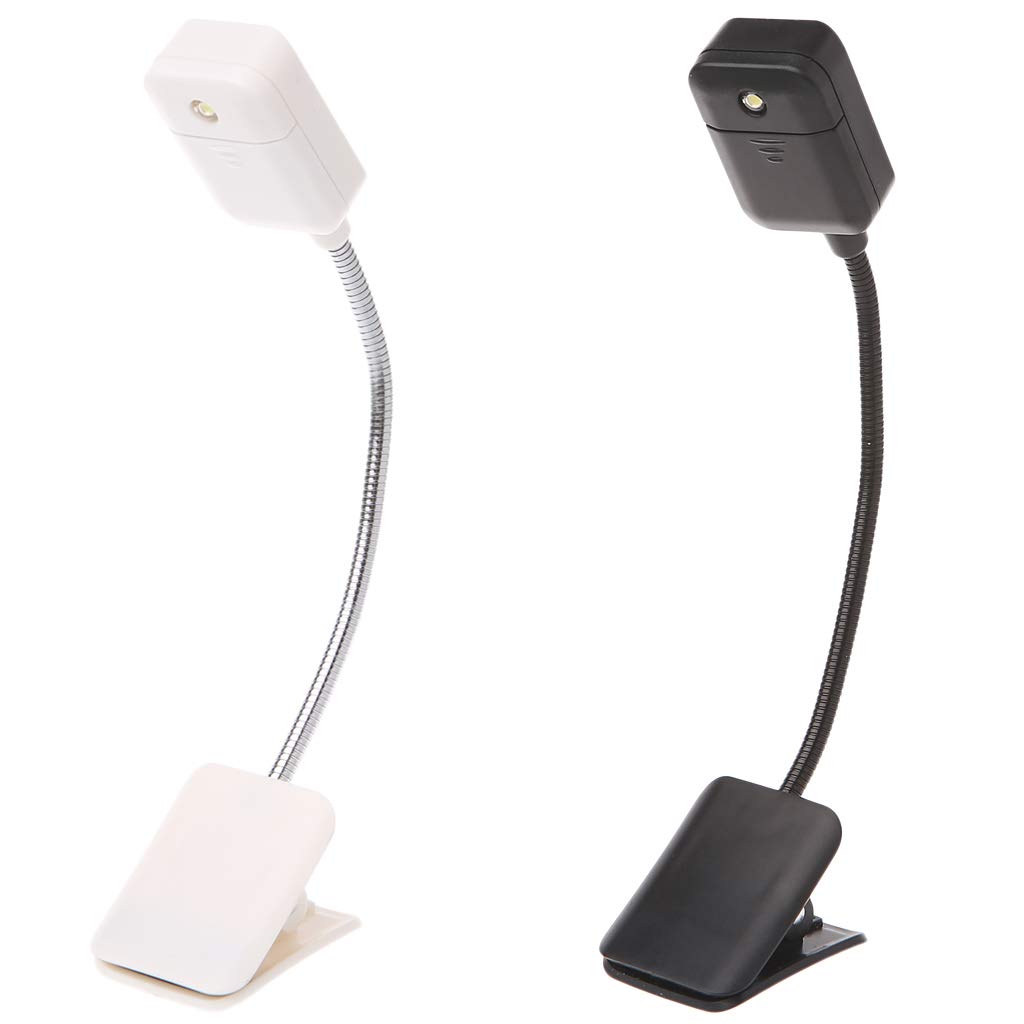 DAIMANPU LED Book Light for Kindle & Notebook - Flexible Clip-On Reading Lamp with Adjustable Brightness - Perfect for Bedtime Reading, Studying & Travel
