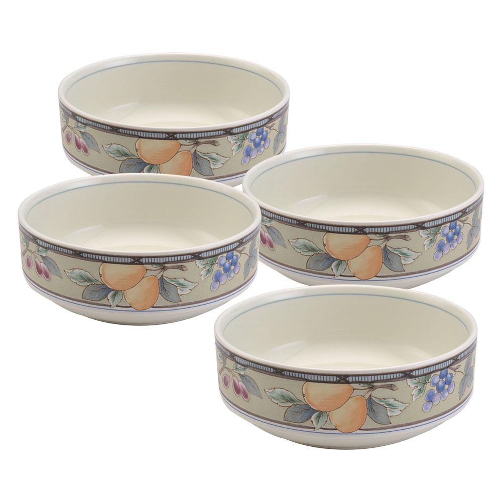 Garden Harvest® Set of 4 Ceramic Cereal Bowls - Perfect for Breakfast, Snacks & Family Dining - Durable & Stylish Kitchenware for Everyday Use
