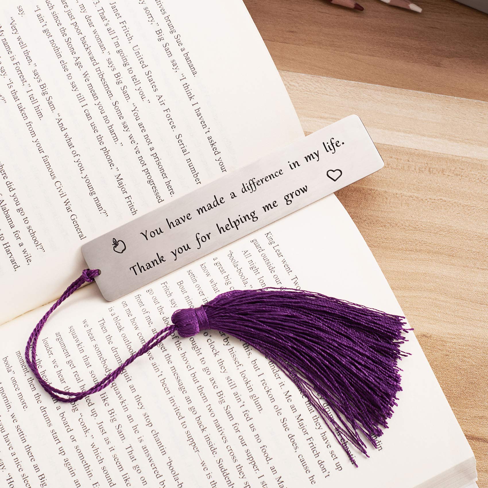 Personalized Teacher Bookmark - Thoughtful Teacher Appreciation Gift & Thank You Present from Students - Perfect for Educators, Teaching Assistants, and School Staff - Ideal for Classroom Use, Reading Motivation, and End-of-Year Gifts