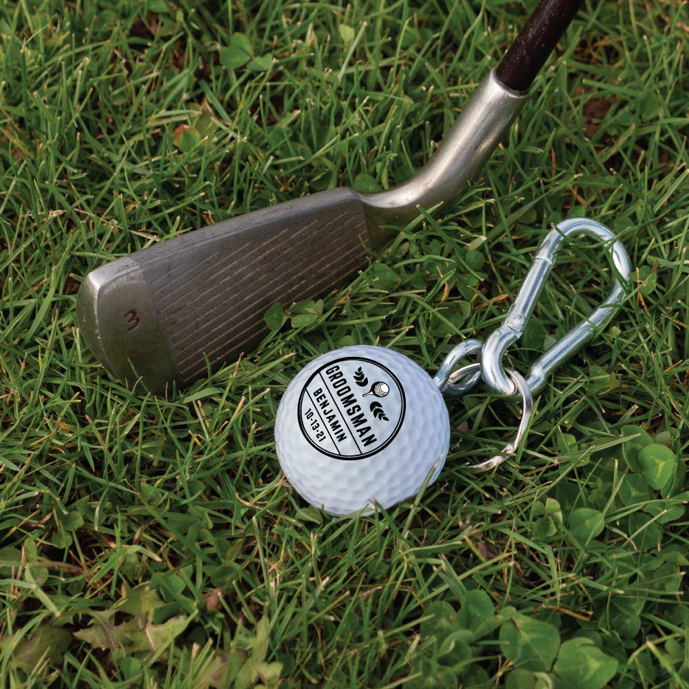 Personalized Golf Ball Bottle Opener - Unique Groomsmen Gift for Golf Lovers, Handmade from Real Golf Ball - Perfect for Weddings, Bachelor Parties & Golf Tournaments