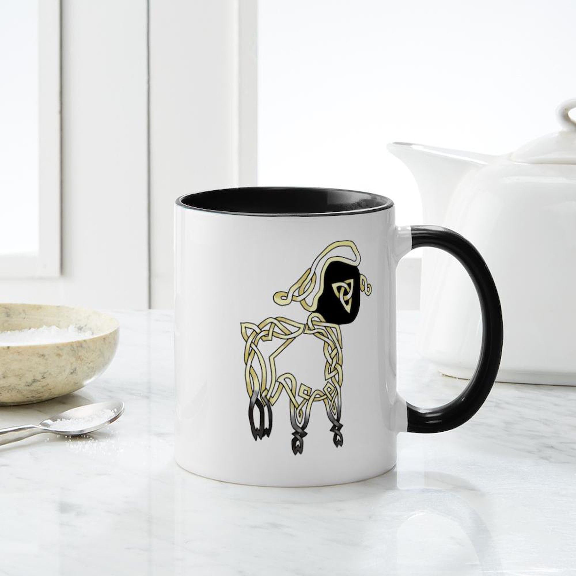 11 oz (325 ml) Ceramic Coffee Mug - Lamb Design by CafePress | Perfect for Tea, Hot Chocolate & Office Use