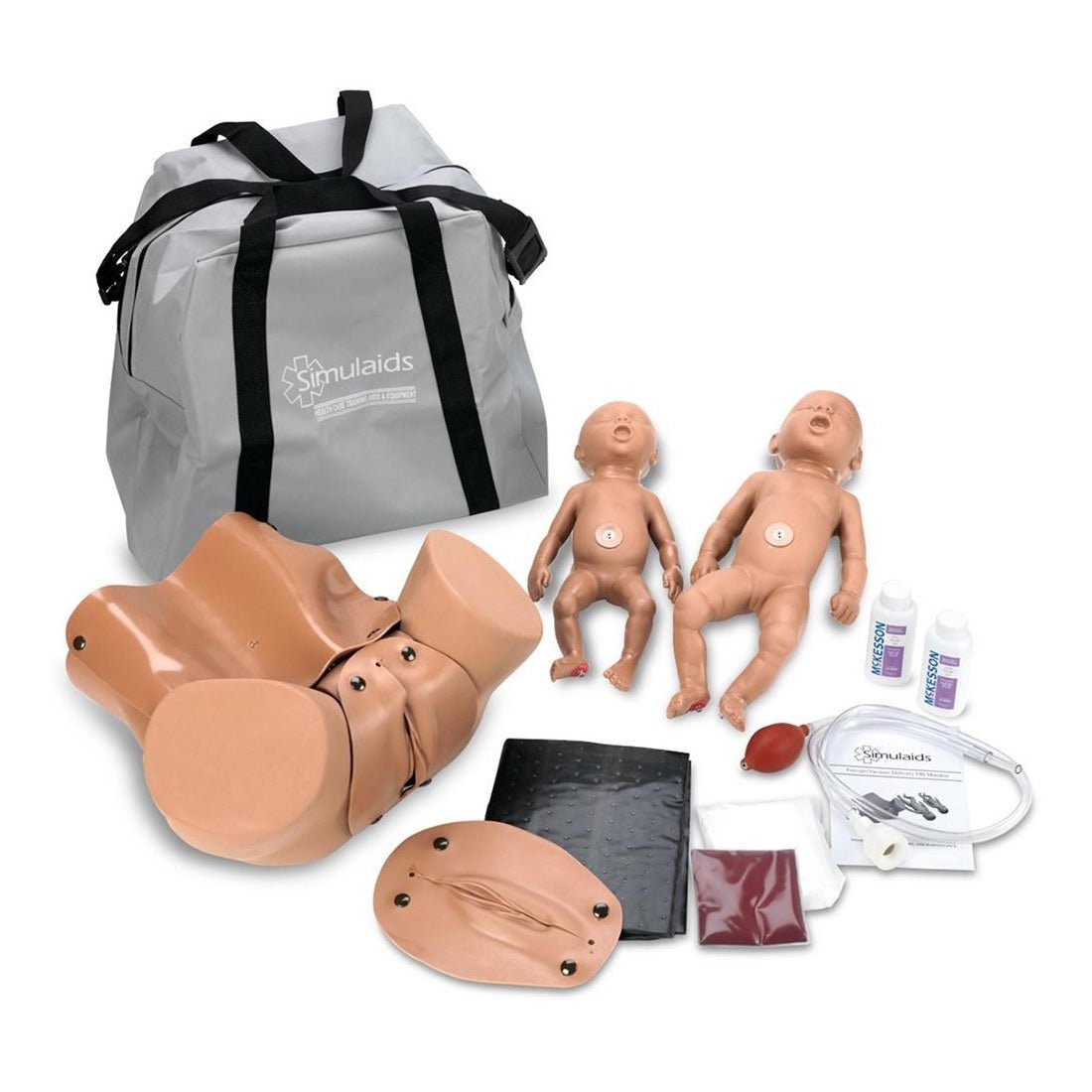 Forceps Vacuum Delivery OB Manikin - Light Skin Training Model for Medical Students & Obstetric Practice | Perfect for Clinical Simulation & Birth Procedure Training