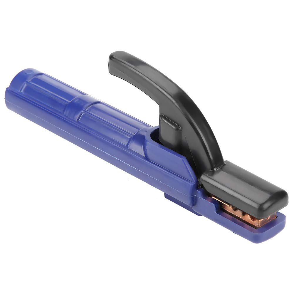 Blue Copper Welding Electrode Holder Clamp - Heavy Duty Jaw Holding Plier for Welding Electrodes - Perfect for Arc Welding, Metal Fabrication & DIY Projects