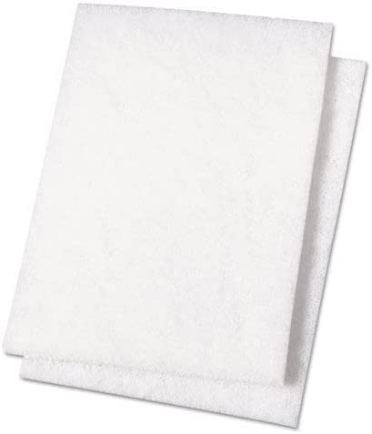 6 x 9 Inch Heavy Duty White Scouring Pads - 20 Pack - Multi-Purpose Cleaning Pads for Kitchen, Bathroom, Cookware & Grill Cleaning - Non-Scratch Scrub Pads for Pots, Pans & Stainless Steel